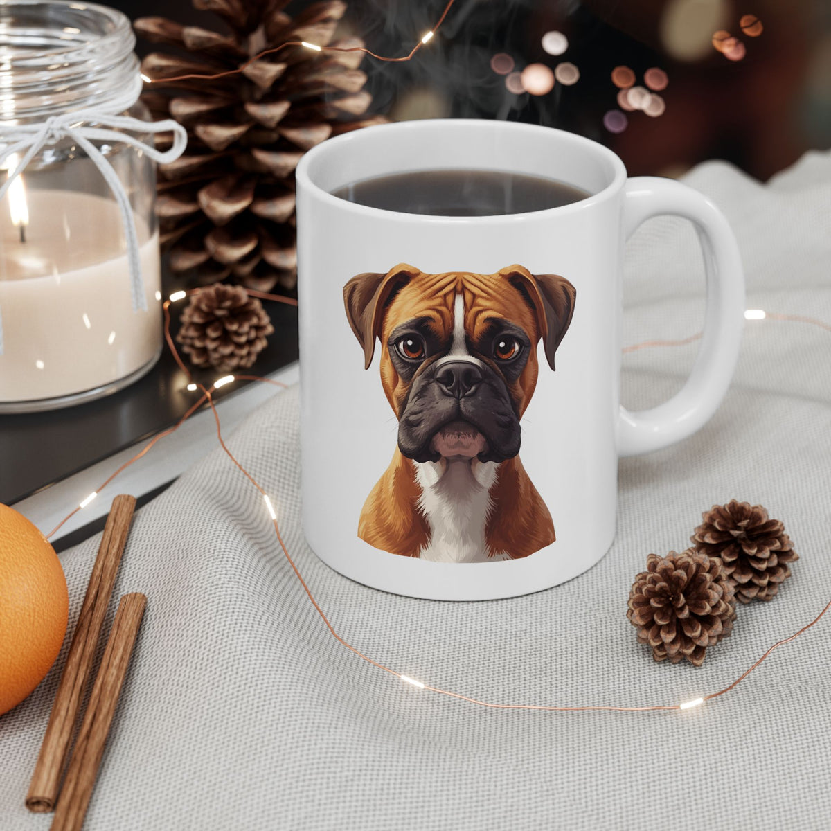 Boxer Dog Mug, Boxer Coffee Mug, Dog Lover Mug, Pet Parent Gift, Boxer Mom Dad Cup 11oz or 15oz, Dog Lover Gift