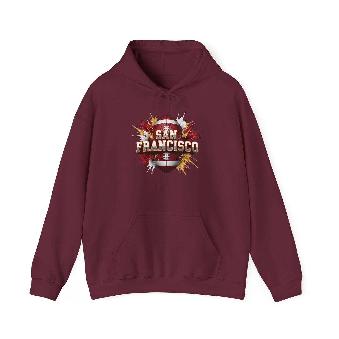 San Francisco Football Hoodie, San Francisco Team Hoodie, Football Gift for San Francisco Fans, Game Day Sports Fan Apparel, Football Fan