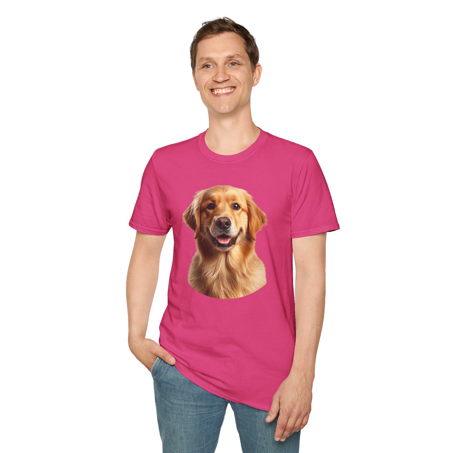 Golden Retriever Dog Portrait Shirt – Lab Dog Lover Gift, Cute Dog Mom Tee, Dog Dad Shirt, Pet Breed Apparel