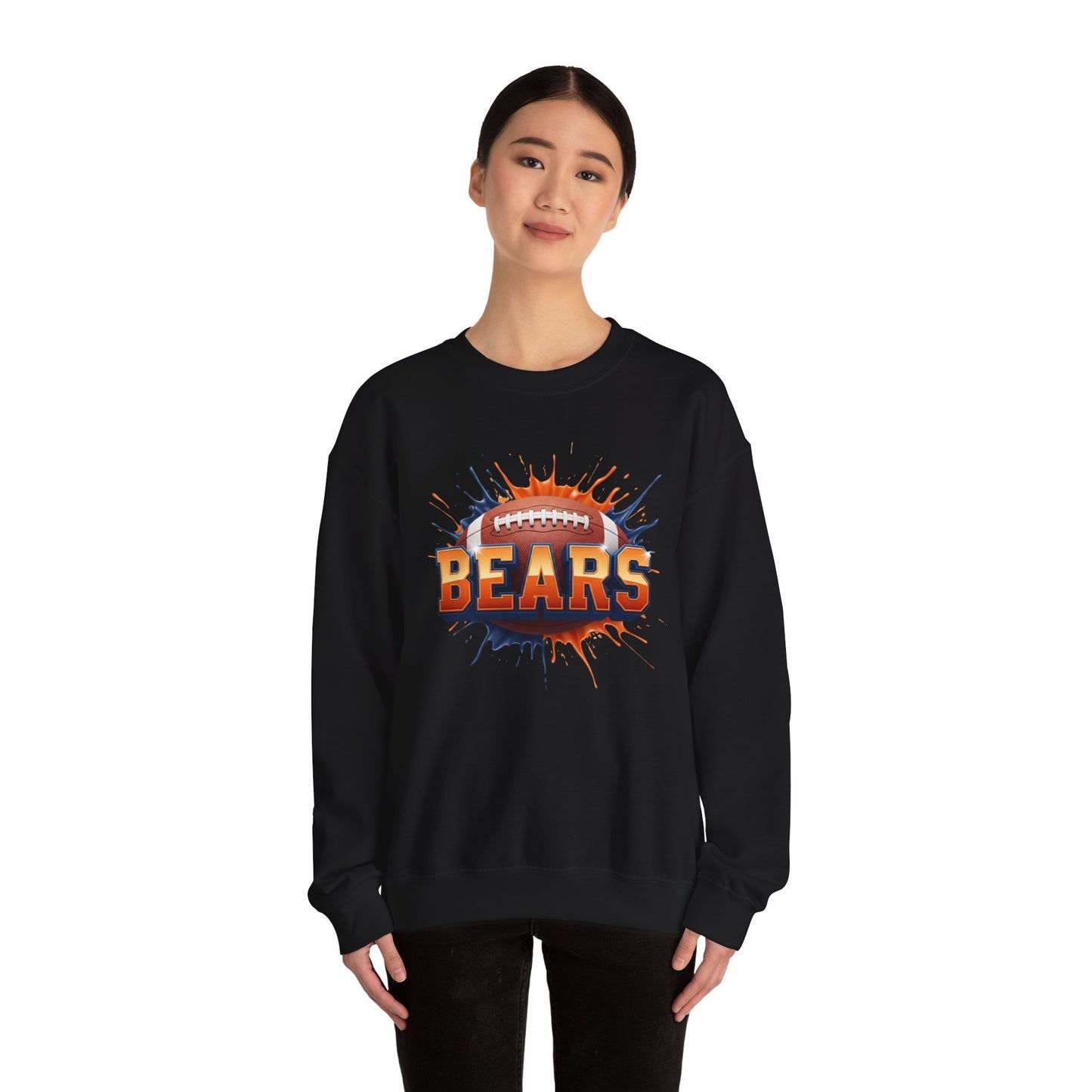 Chicago Football Sweatshirt, Chicago Team Sweatshirt, Football Gift for Chicago Fans, Game Day Sports Fan Football Apparel