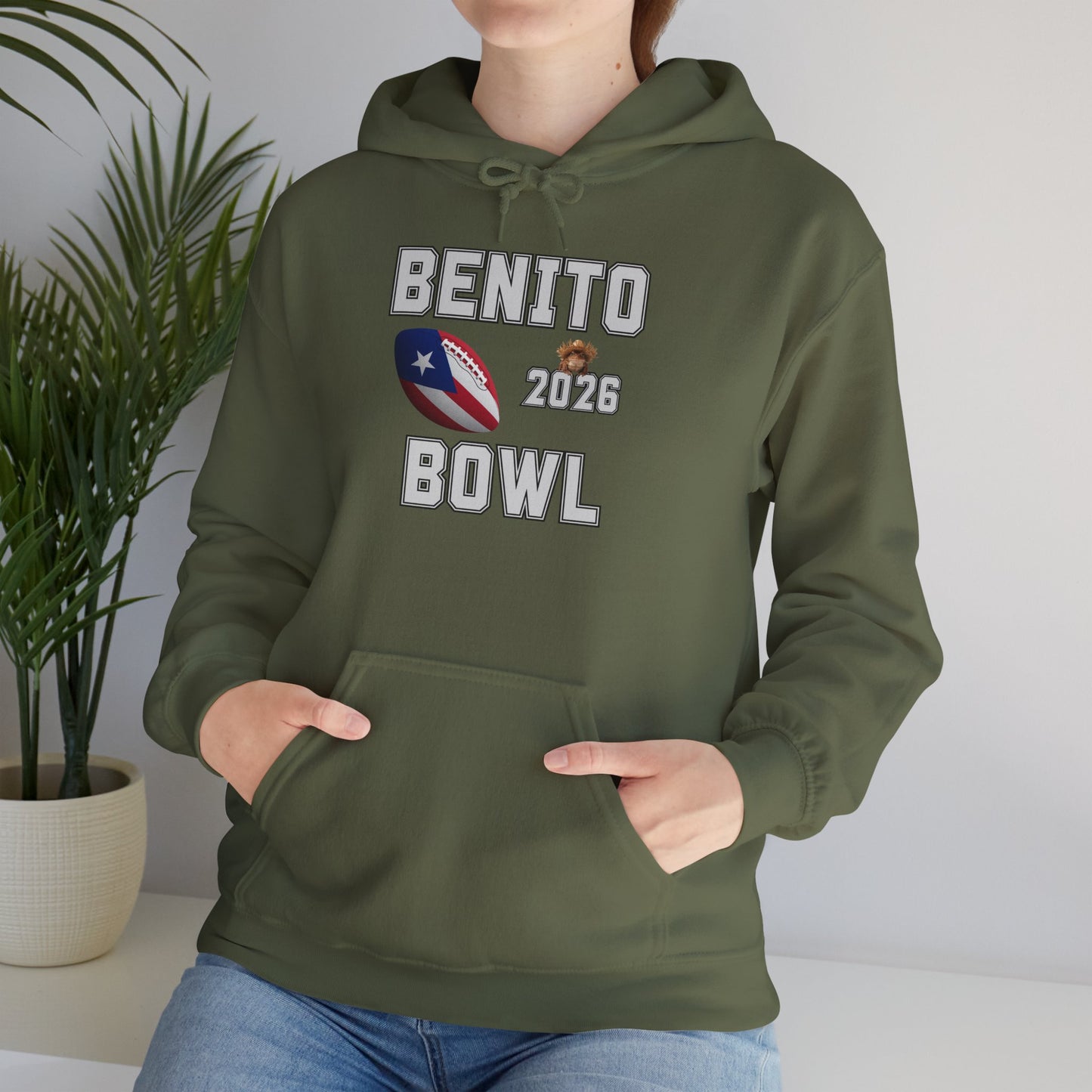 Benito Bowl Halftime Shirt 2026 Hoodie, Benito Bowl Hooded Sweatshirt, Football Fan Gift, Puerto Rico Heritage Hoodie, Boriqua Pride Gift