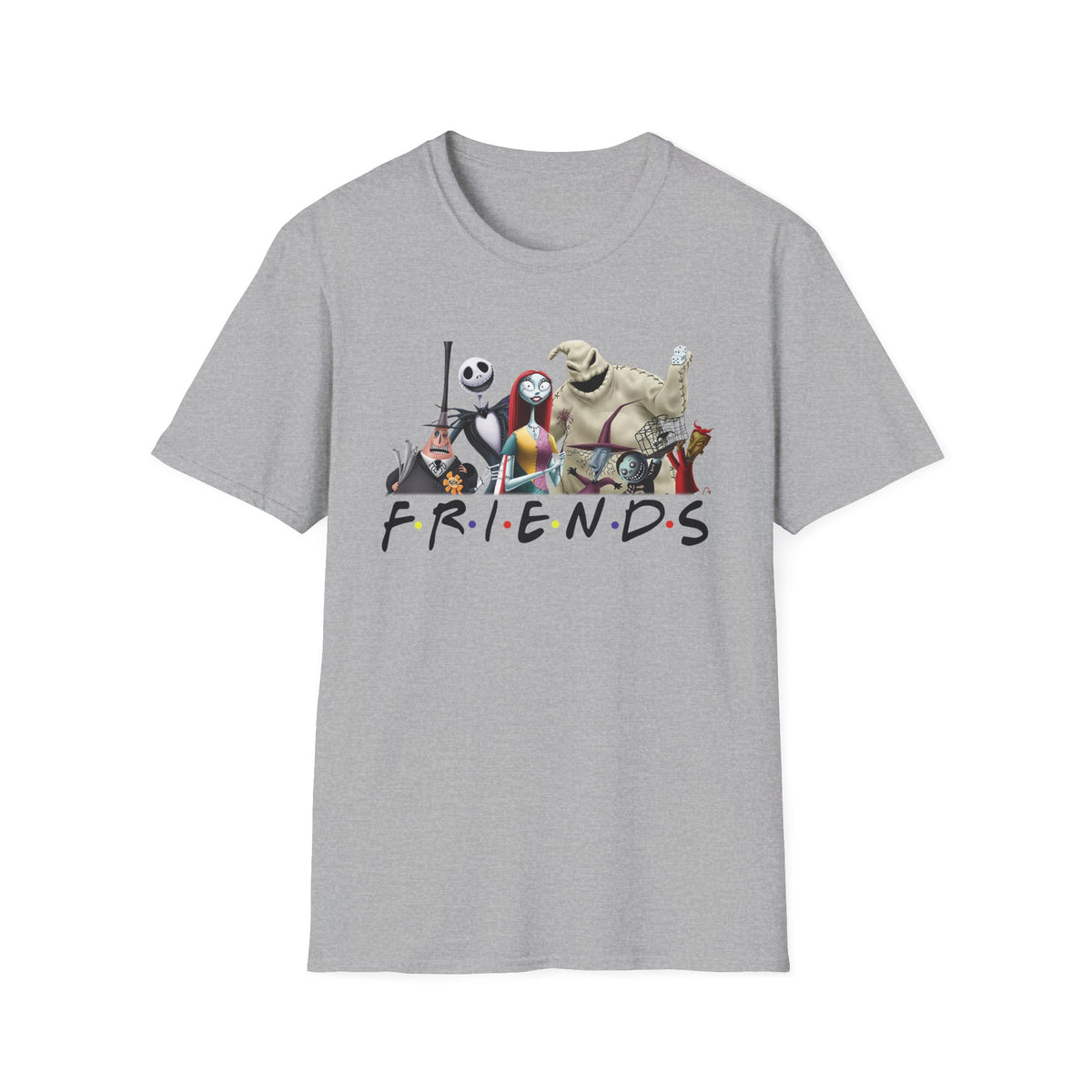 The Nightmare Before Christmas Skellington Family Friends T-Shirt, Scary Movie Tee, Halloween Shirt, Horror Movie Characters Gift