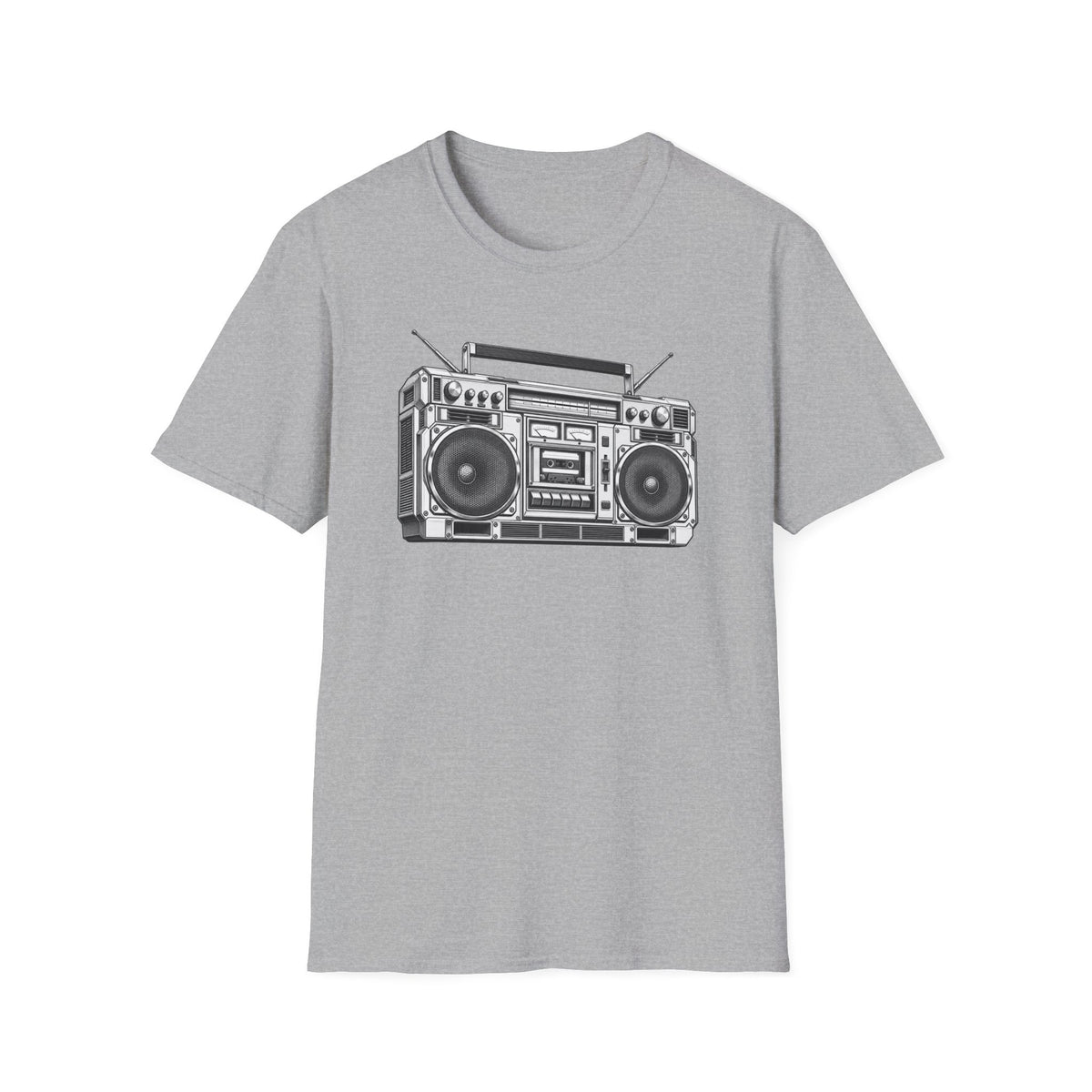 Boombox T-Shirt, Retro Music Shirt, Vintage Cassette Radio Tee, 80s 90s Nostalgia, Music Lover Gift