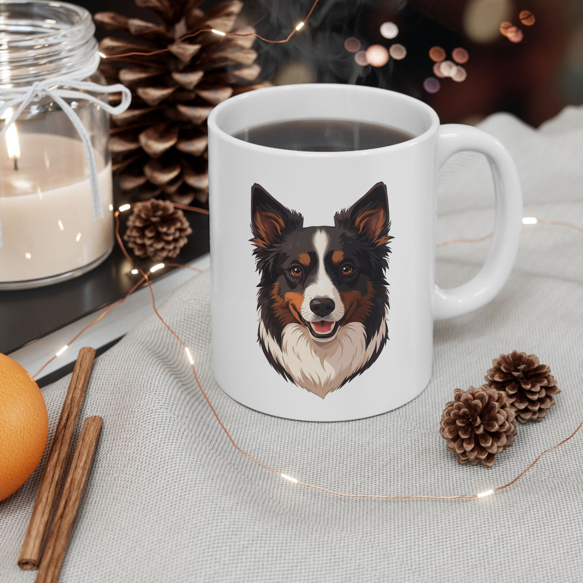 Border Collie Coffee Mug, Collie Dog Mug, Dog Lover Mug, Pet Parent Gift, Border Collie Mom Dad Cup 11oz or 15oz, Dog Lover Gift