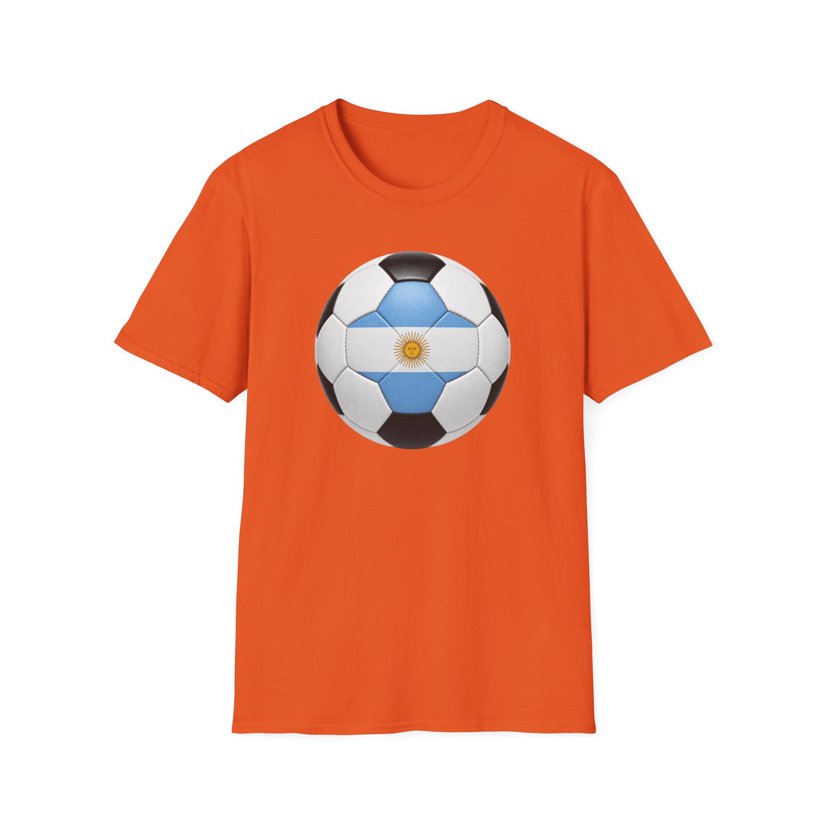 Argentina Soccer Ball Shirt, Argentina Futbol Tee, Light Blue White Soccer T-Shirt, Game Day Fan Shirt, Sports Gift