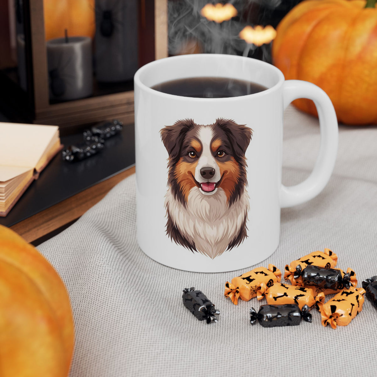 Australian Shepherd Coffee Mug, Aussie Dog Mug, Dog Lover Mug, Pet Parent Gift, Aussie Mom Dad Cup 11oz or 15oz, Dog Lover Gift
