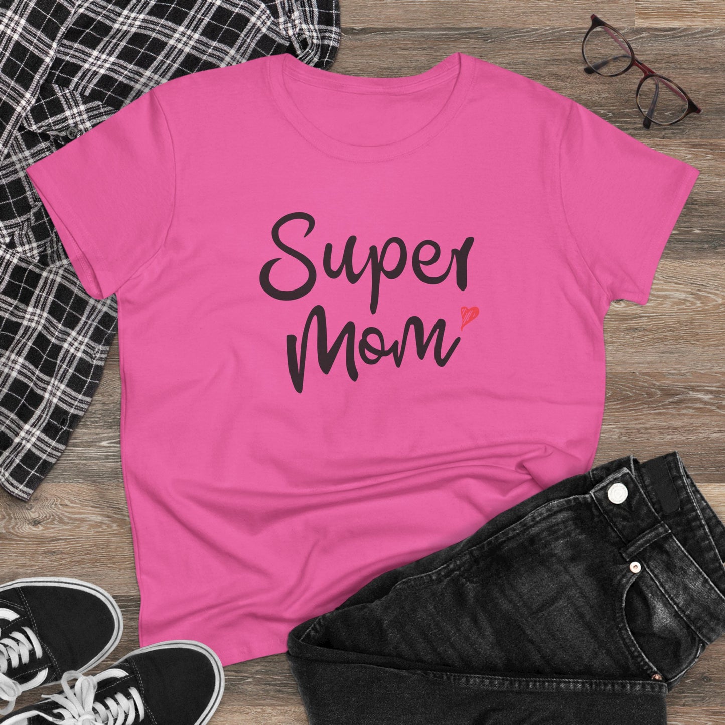 Supermom T-Shirt, Gift for Mom, Cute Summer Top, Mother's Day Gift, Family Gatherings, Casual Wear, Mom's Birthday, Supermom