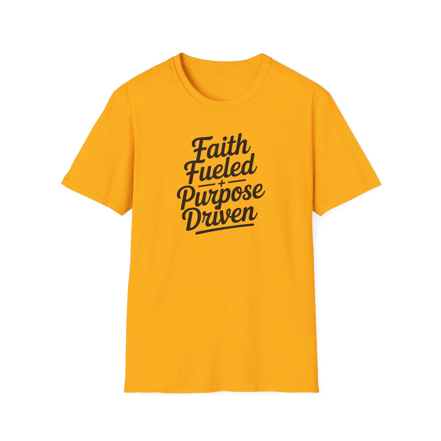 Faith Fueled Purpose Driven T-Shirt – Inspirational Christian Shirt, Motivational Faith Tee for Women & Men