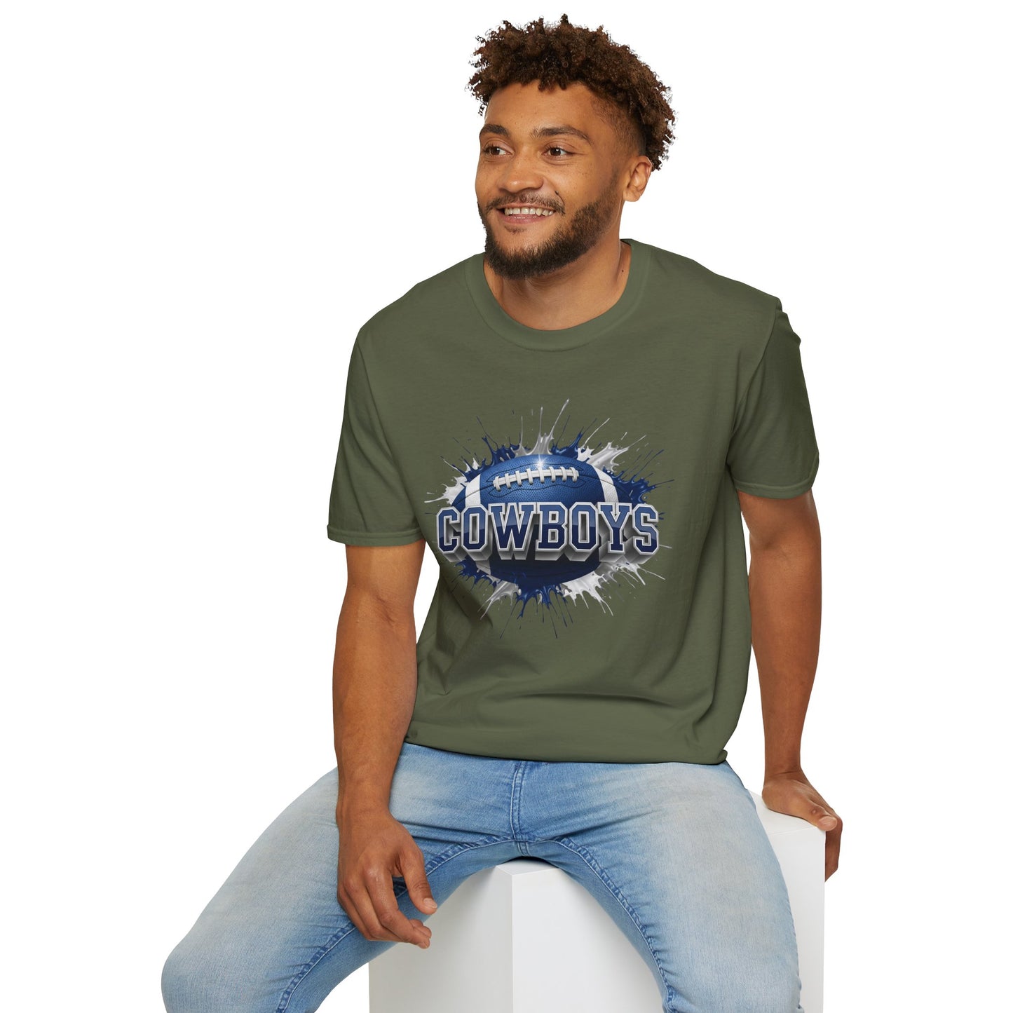 Dallas Football Unisex T-Shirt, Dallas Team Tee, Football Gift for Dallas Fans, Game Day Shirt, Sports Fan Apparel Football Tee