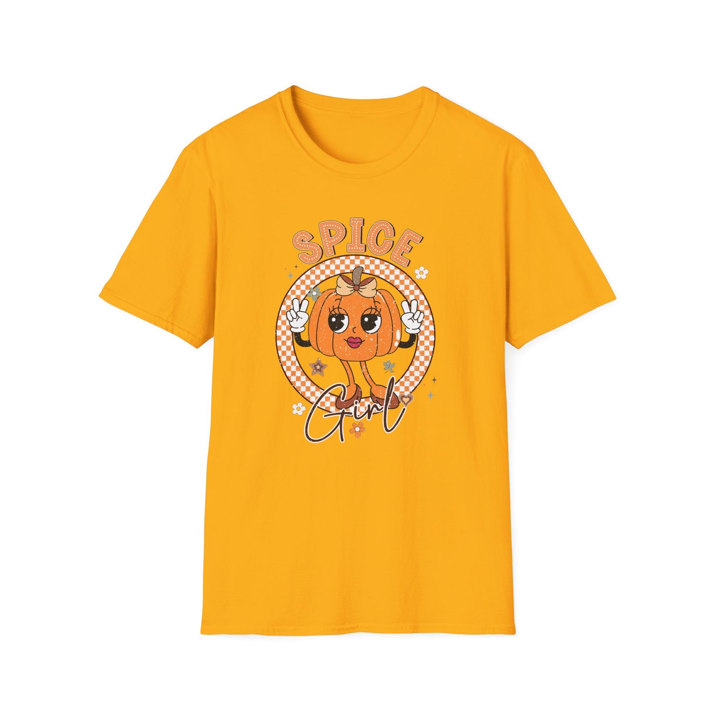 Spice Girl Pumpkin Fall T-Shirt - Cute Women's Autumn Tee, Thanksgiving Shirt, Lady Pumpkin Spice Girl Tee, Cozy Fall Tee for Her