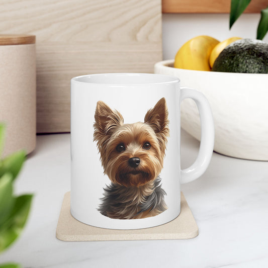 Yorkshire Terrier Mug, Yorkie Coffee Mug, Small Dog Lover Mug, Pet Parent Gift, Yorkie Mom Dad Cup 11oz or 15oz, Dog Lover Gift
