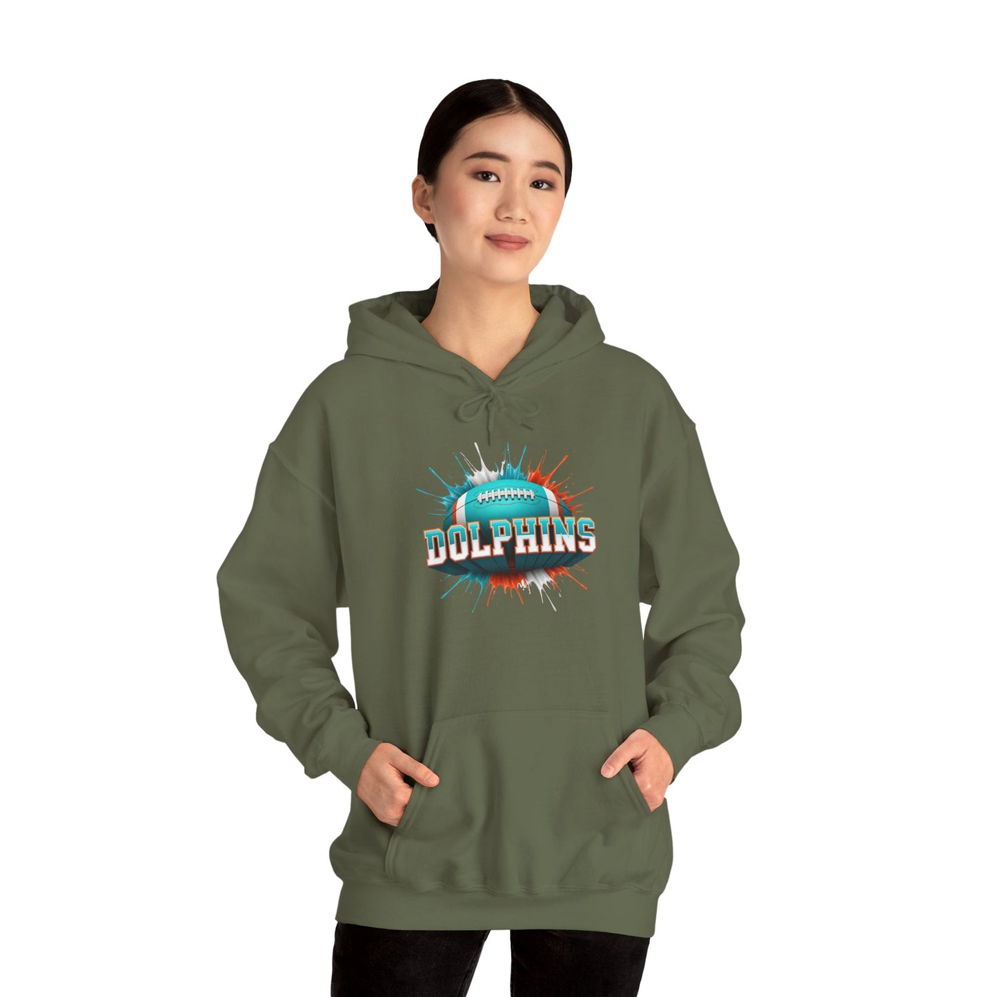 Miami Football Hoodie, Miami Team Hoodie, Football Gift for Miami Fans, Game Day Sports Fan Apparel, Football Fan Gift
