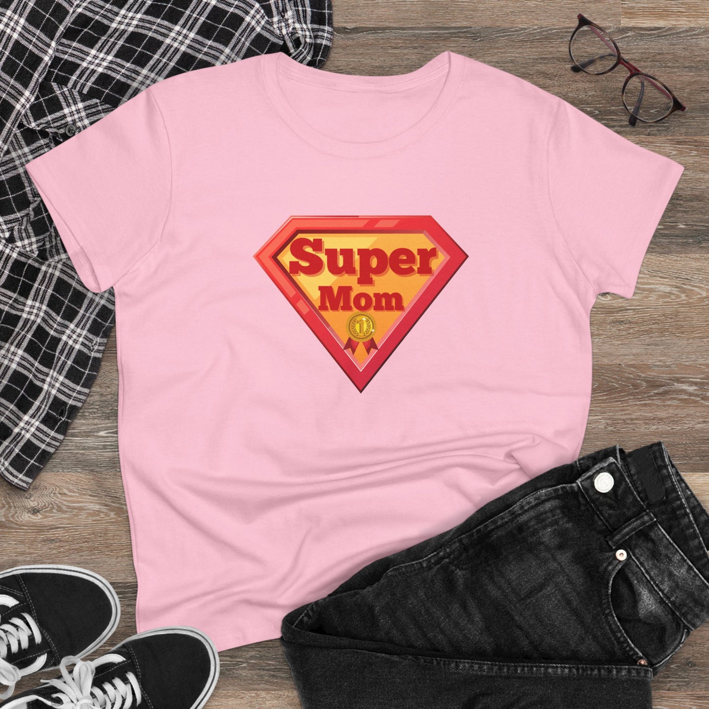 Supermom T-Shirt, Gift for Mom, Cute Summer Top, Mother's Day Gift, Family Gatherings, Casual Wear, Mom's Birthday, Supermom
