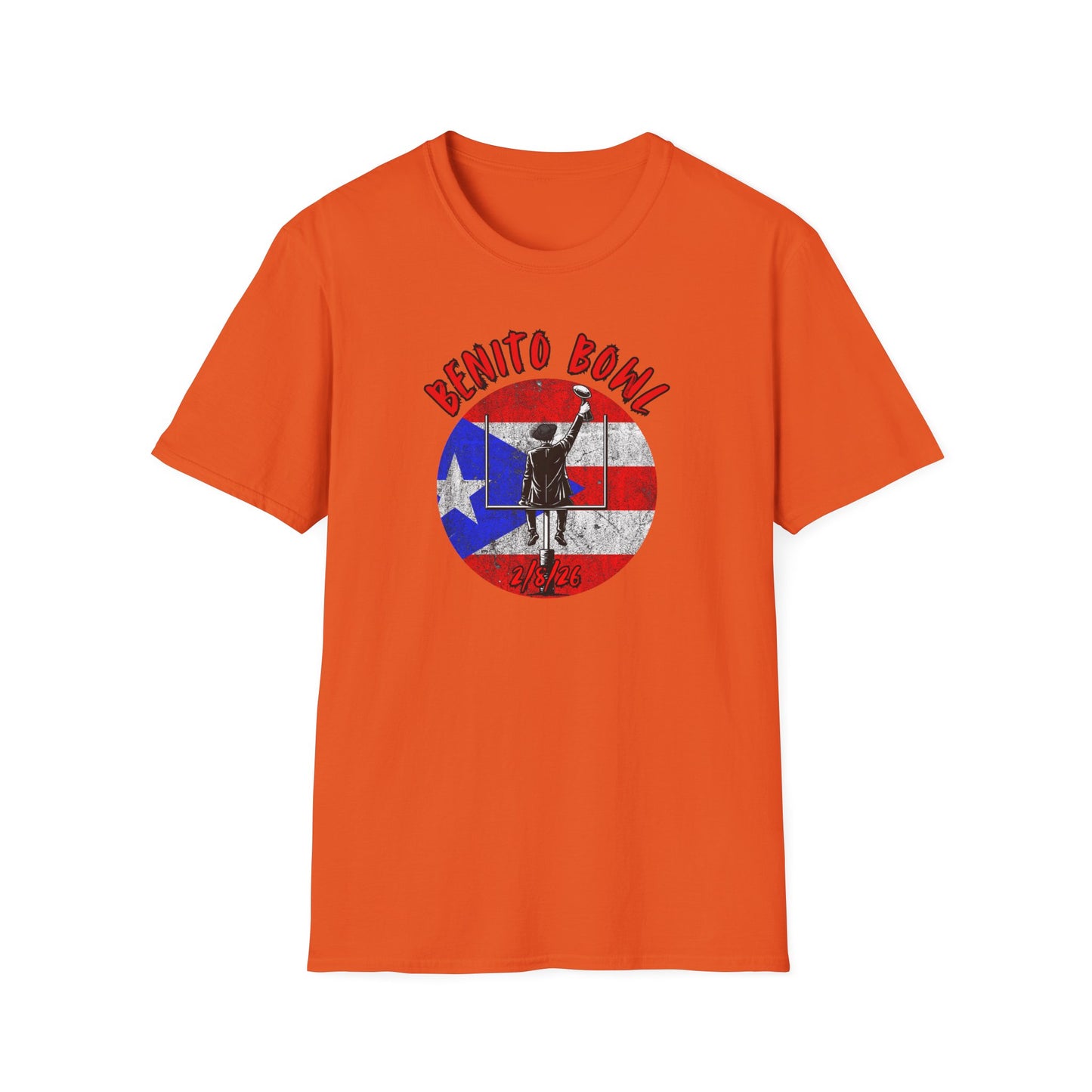 Benito Bowl 2/8/26 T-Shirt – Puerto Rico Heritage Tee, Boricua Pride Football Fan Shirt