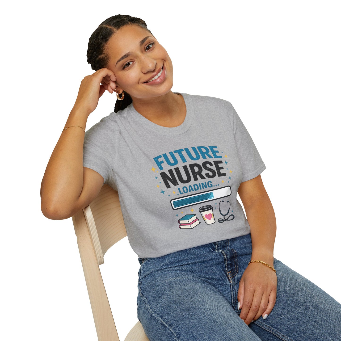 Future Nurse Loading Shirt – Funny Nursing Student T-Shirt, RN School Gift, Nursing School Graduation Tee, Nurse Student Gift Idea