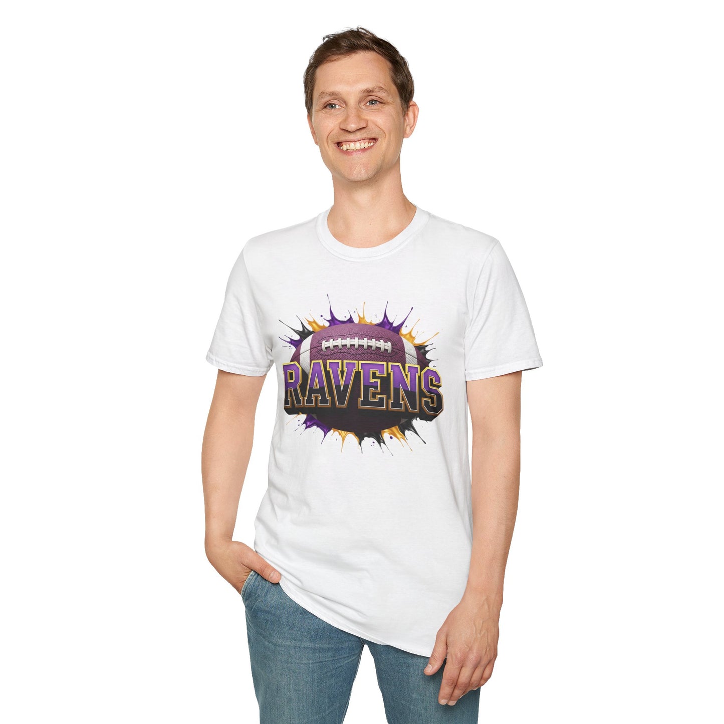 Baltimore Football Unisex T-Shirt, Baltimore Team Tee, Football Gift for Baltimore Fans, Game Day Shirt, Sports Fan Apparel Football Tee