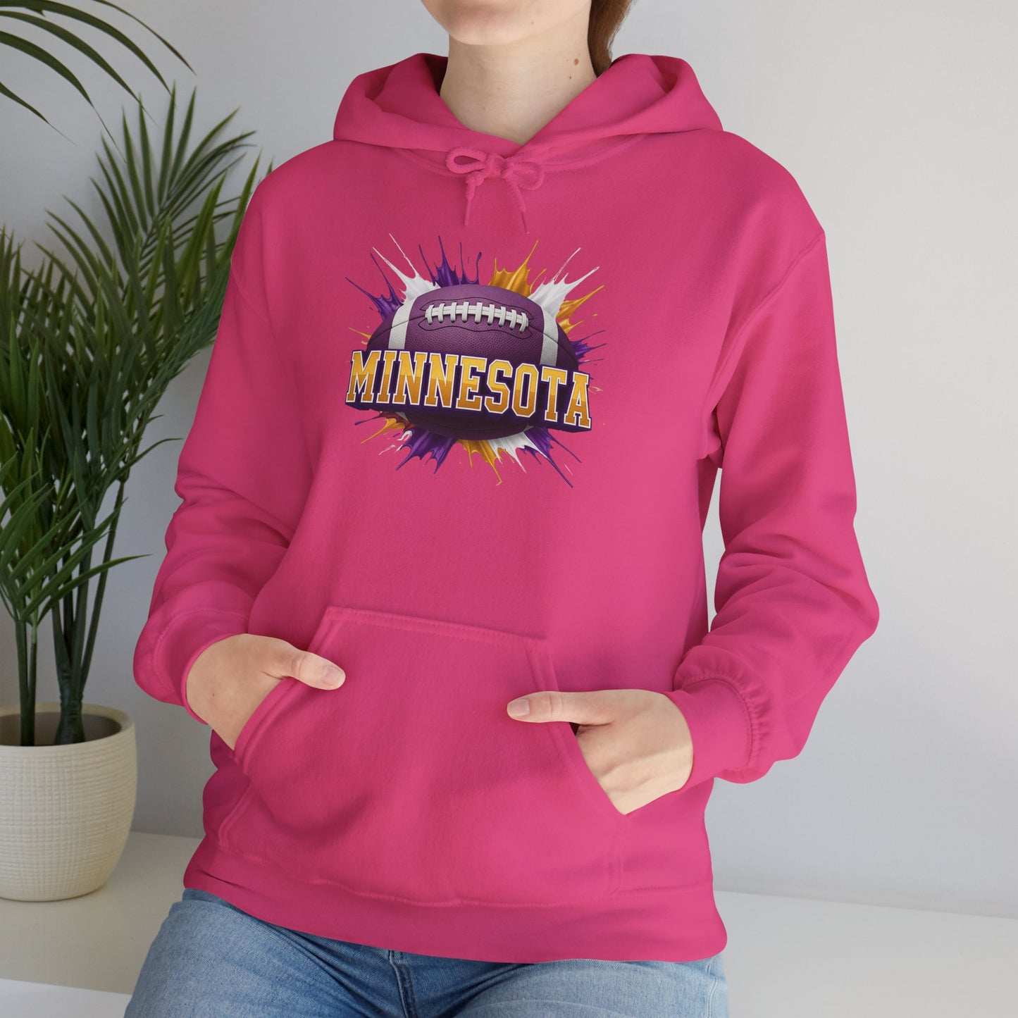 Minnesota Football Hoodie, Minnesota Team Hoodie, Football Gift for Minnesota Fans, Game Day Sports Fan Apparel, Football Fan Gift