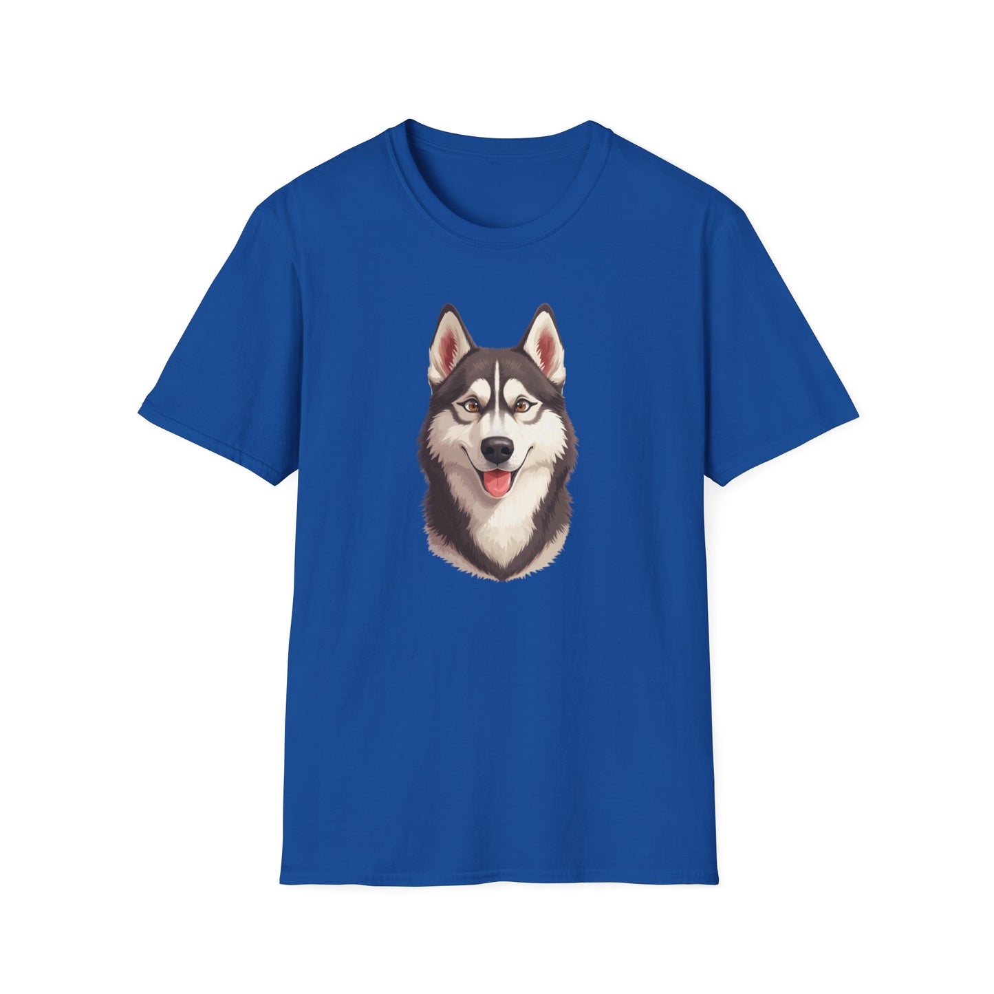 Siberian Husky Dog Portrait Shirt – Husky Dog Lover Gift, Cute Dog Mom Tee, Dog Dad Shirt, Pet Breed Apparel