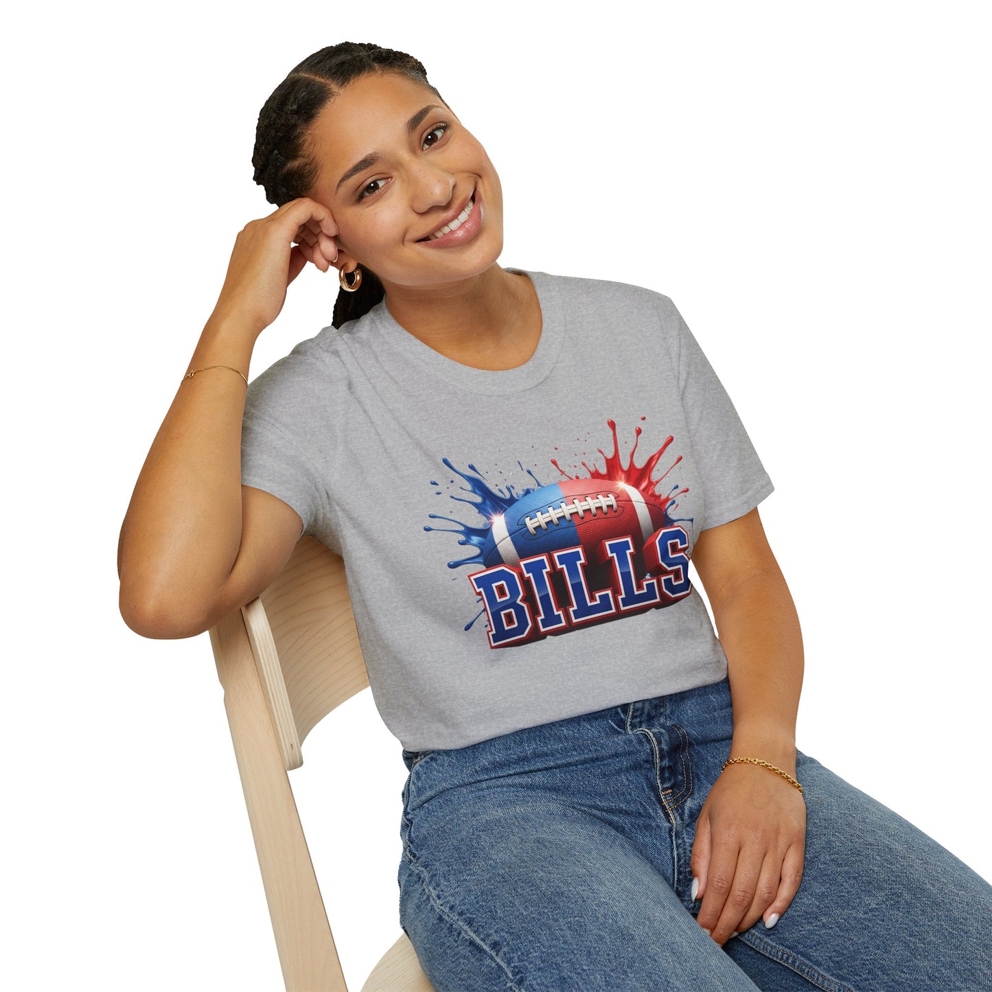 Buffalo Football Unisex T-Shirt, Buffalo Team Tee, Football Gift for Buffalo Fans, Game Day Shirt, Sports Fan Apparel Football Tee