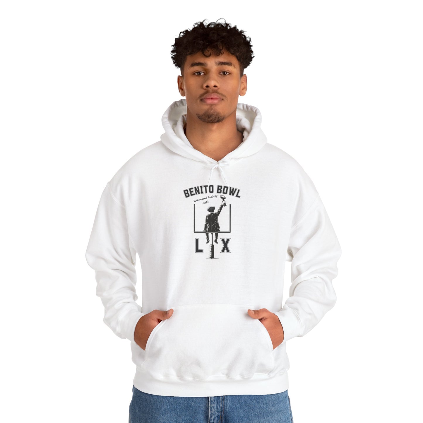 Benito Bowl LX Witnessed History Live Halftime Hoodie, Football Fan Gift, Benito Hoodie, Puerto Rico Boricua Heritage