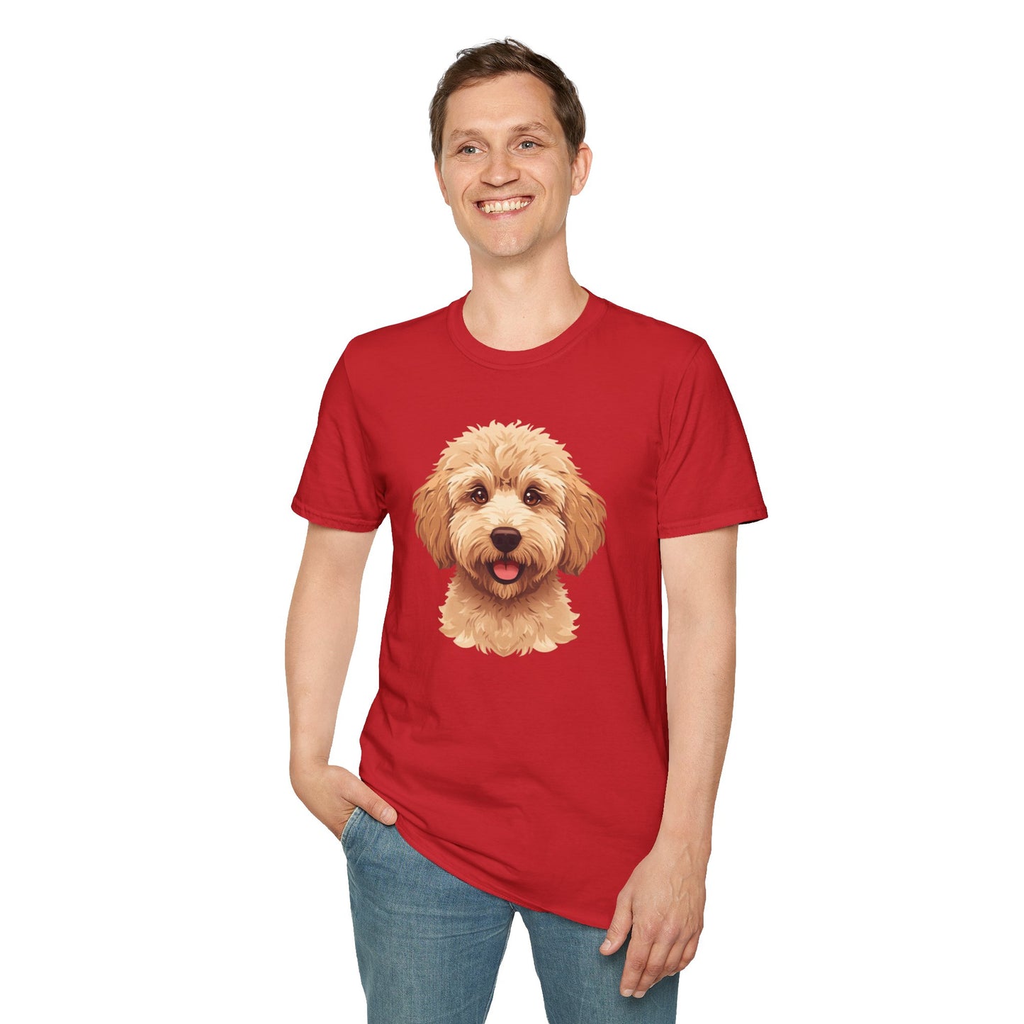 Labradoodle Dog Portrait Shirt – Labradoodle Dog Lover Gift, Cute Dog Mom Tee, Dog Dad Shirt, Pet Breed Apparel