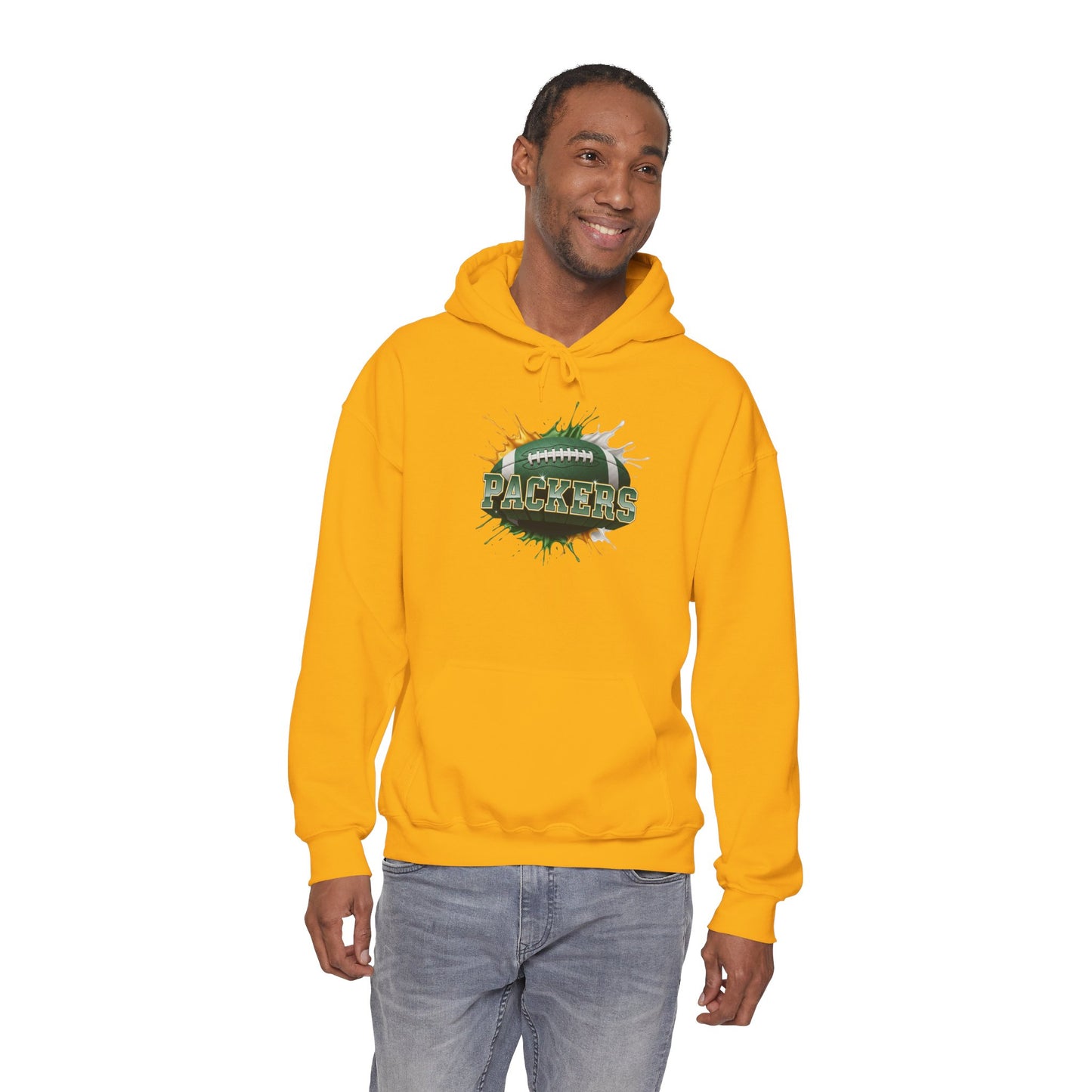 Green Bay Football Hoodie, Green Bay Team Hoodie, Football Gift for Green Bay Fans, Game Day Sports Fan Apparel, Football Fan Gift
