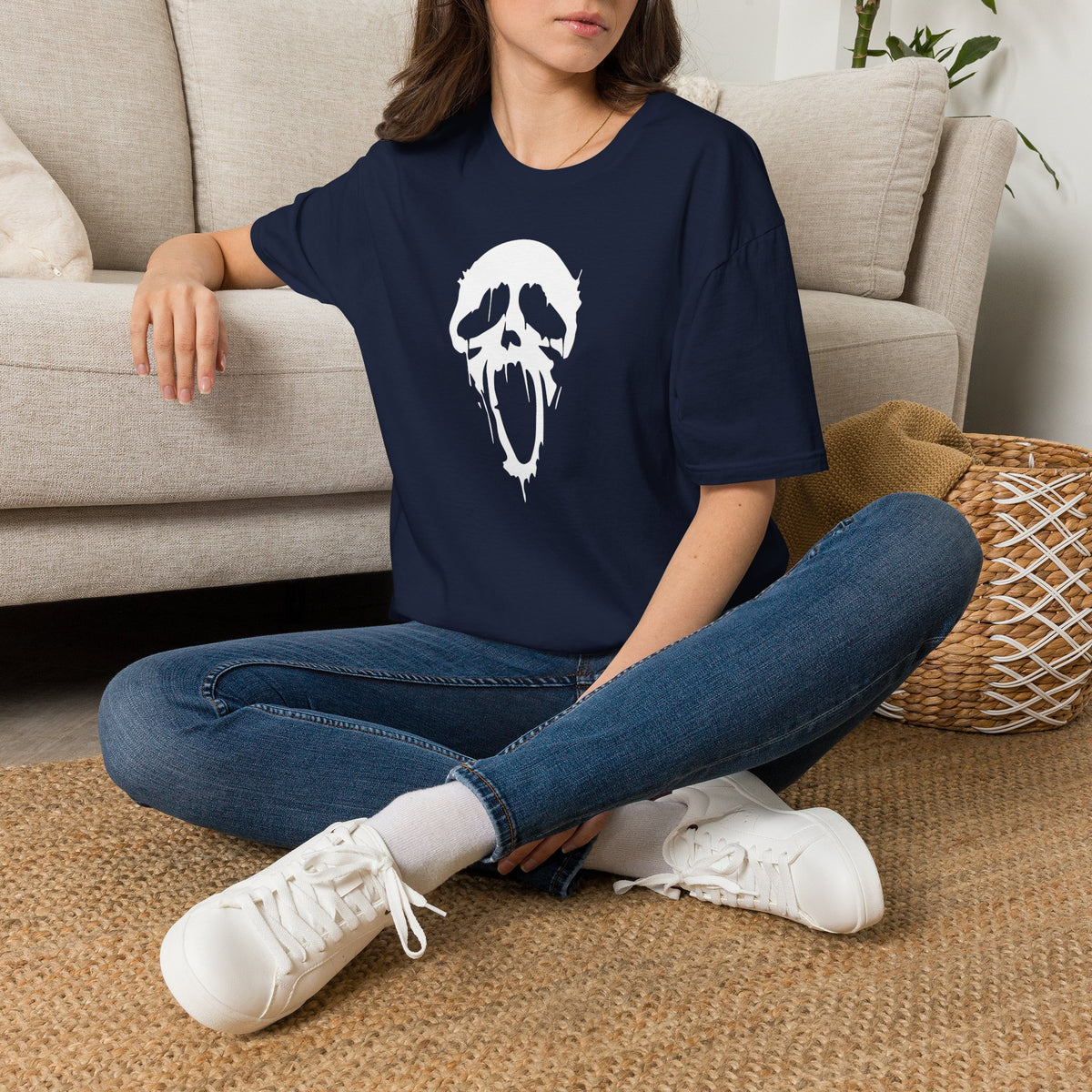 Scream Villain Ghost face Softstyle T-Shirt, Scream Scary Movie Tee, Halloween Shirt, Horror Movie Gift, Ghost Horror Gift