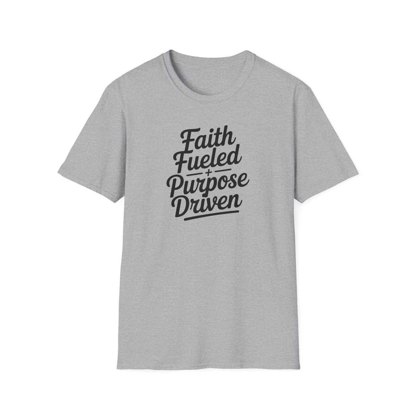 Faith Fueled Purpose Driven T-Shirt – Inspirational Christian Shirt, Motivational Faith Tee for Women & Men