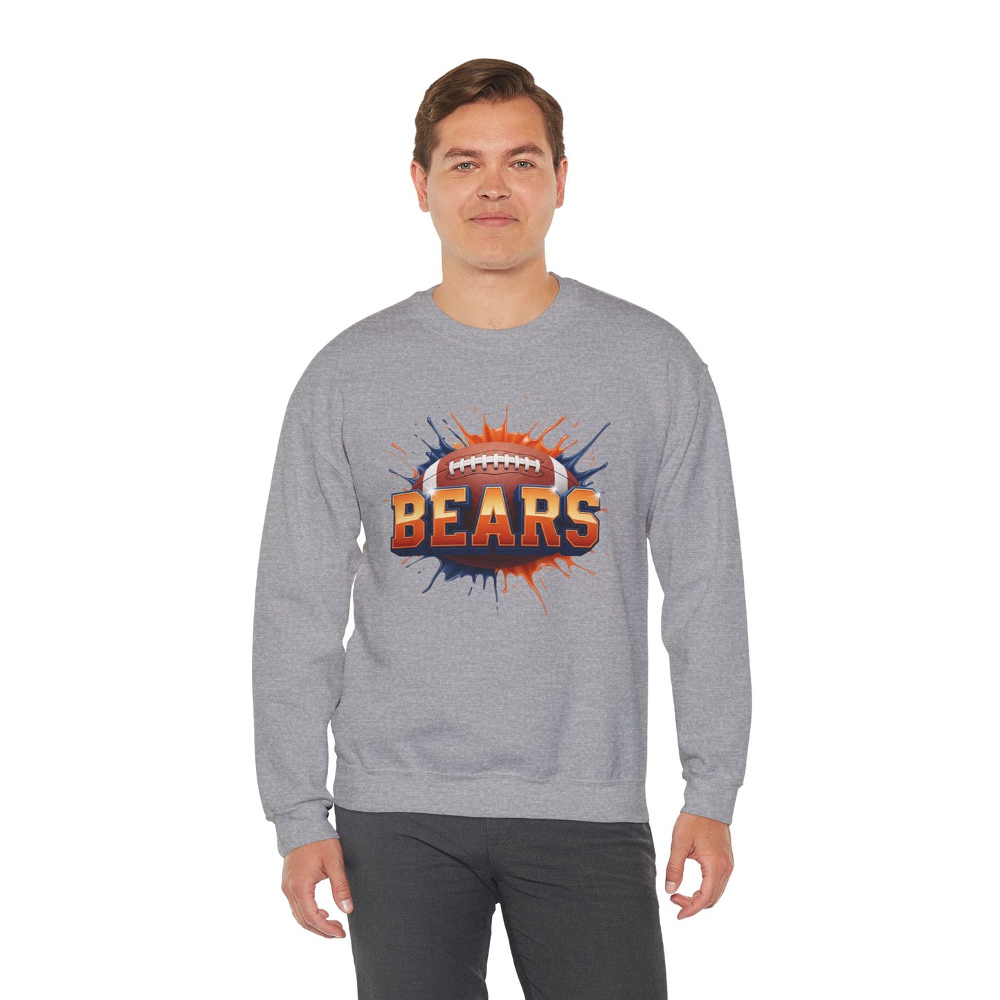 Chicago Football Sweatshirt, Chicago Team Sweatshirt, Football Gift for Chicago Fans, Game Day Sports Fan Football Apparel