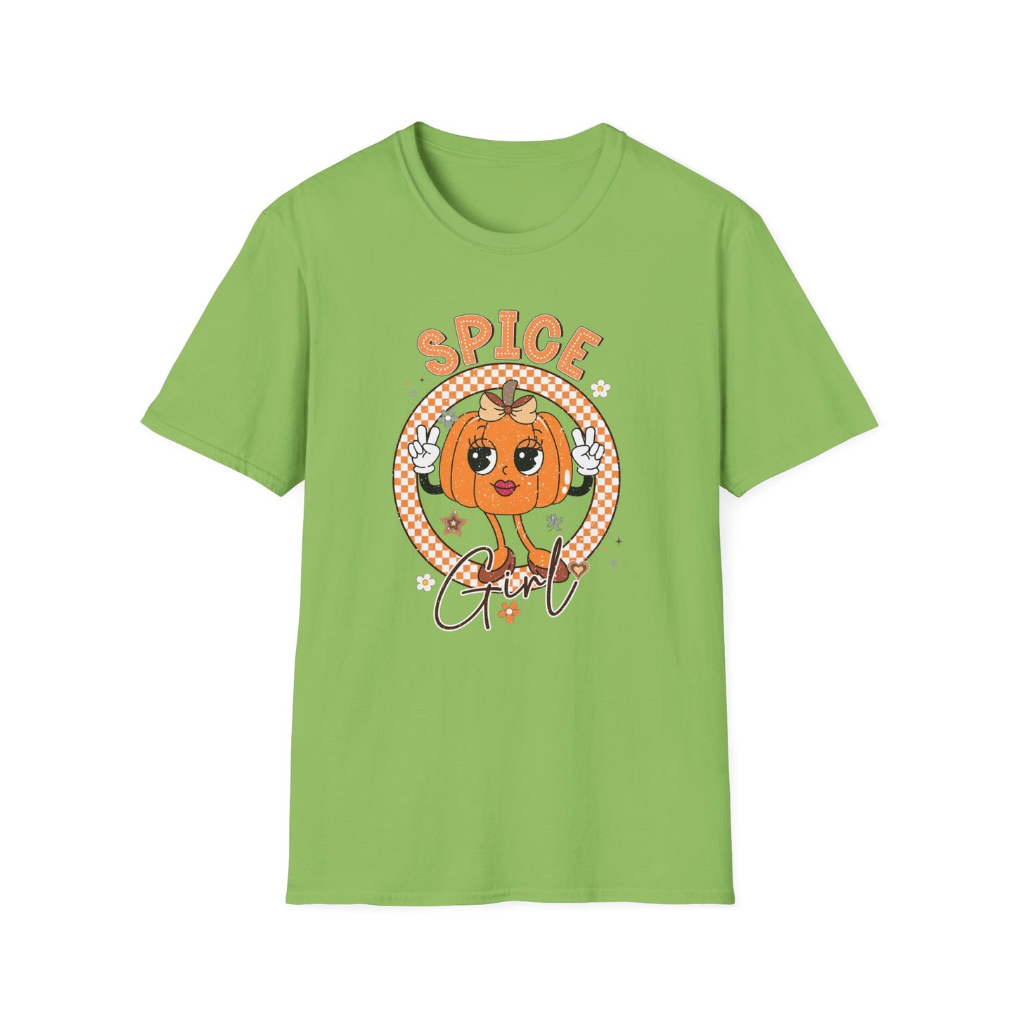 Spice Girl Pumpkin Fall T-Shirt - Cute Women's Autumn Tee, Thanksgiving Shirt, Lady Pumpkin Spice Girl Tee, Cozy Fall Tee for Her