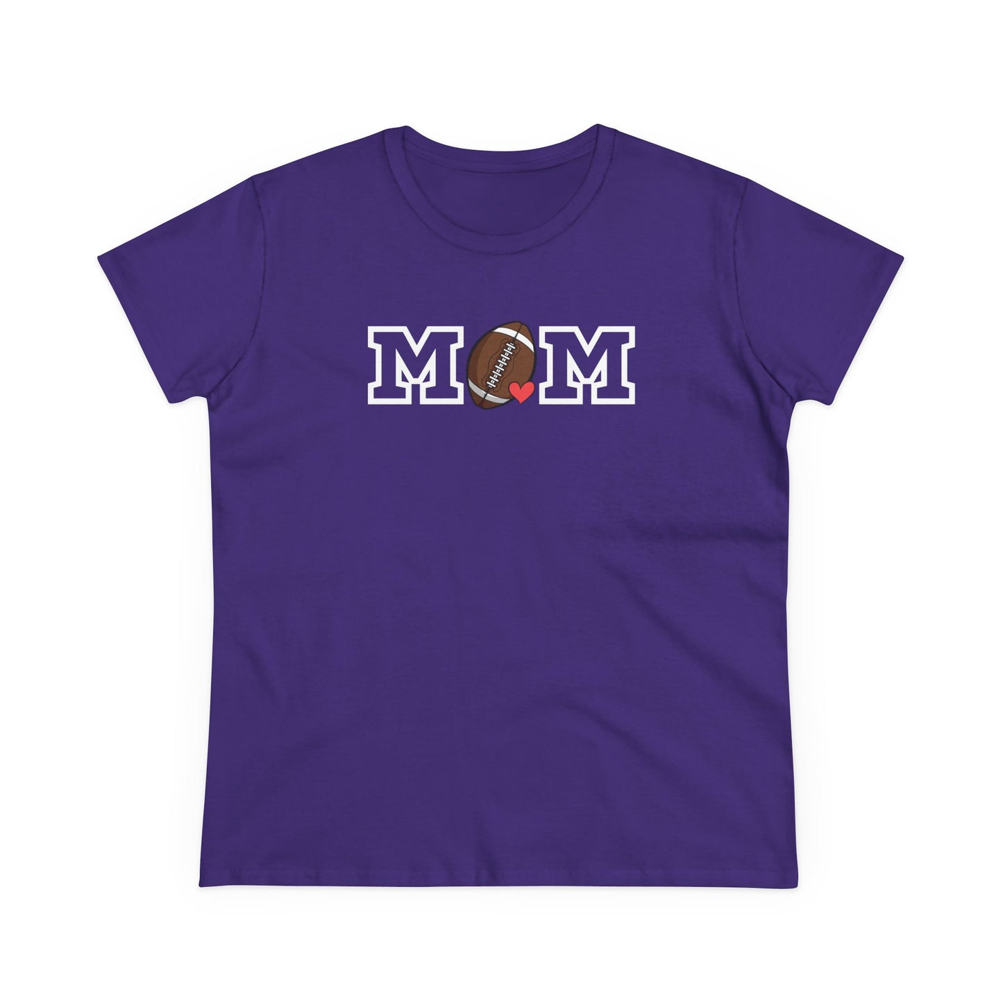 Football Mom Shirt, Sports Mom Gift, Cotton T-Shirt, Football Fan Apparel, Mother's Day Tee, Mom loves Football, Sports Mom