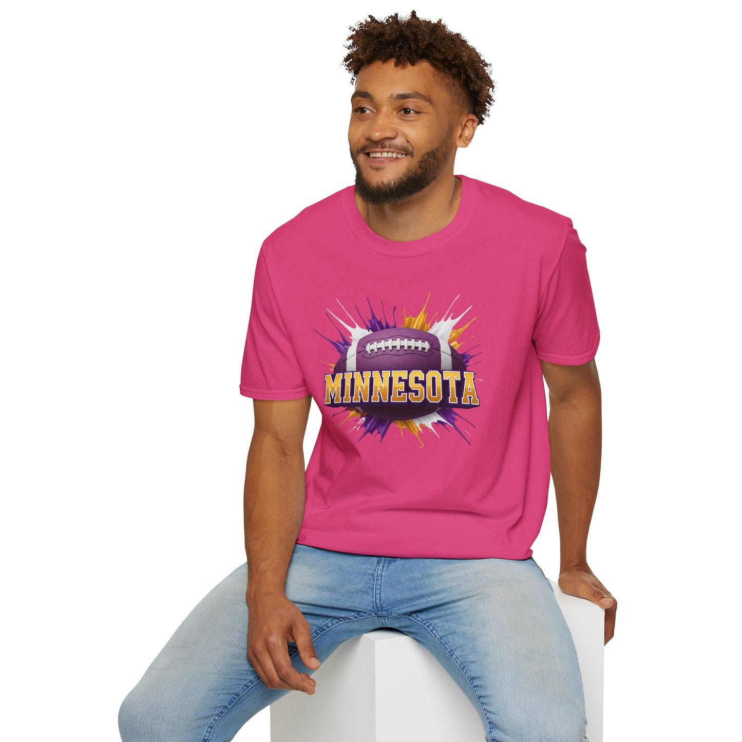 Minnesota Football Unisex T-Shirt, Minnesota Team Tee, Football Gift for Minnesota Fans, Game Day Shirt, Sports Fan Apparel Football Tee