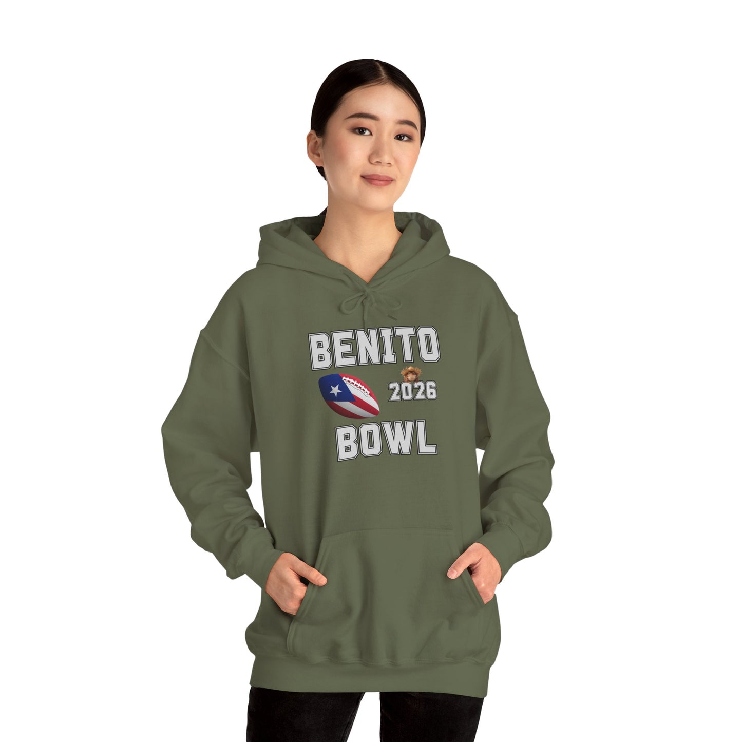 Benito Bowl Halftime Shirt 2026 Hoodie, Benito Bowl Hooded Sweatshirt, Football Fan Gift, Puerto Rico Heritage Hoodie, Boriqua Pride Gift