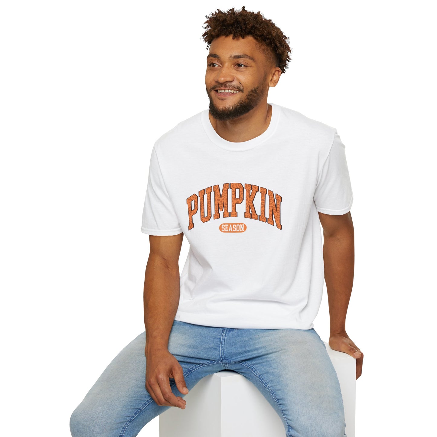 Pumpkin Season Fall T-Shirt - Cute Women's Autumn Tee, Thanksgiving Shirt, Pumpkin Thanksgiving Tee, Cozy Fall Tee for Her, Friendsgiving