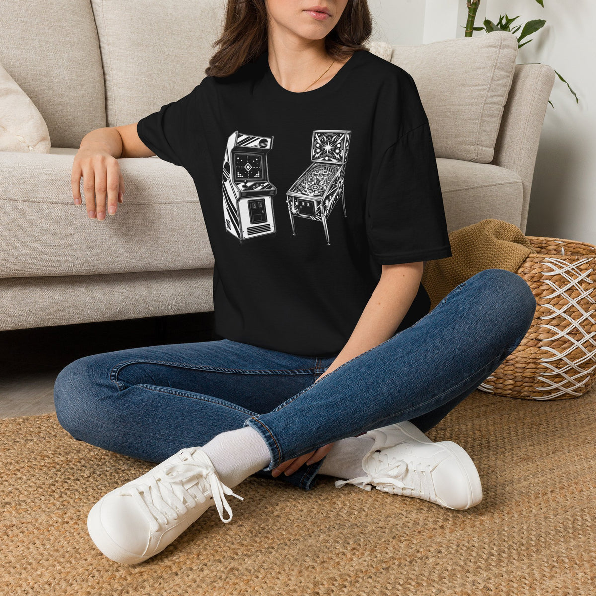 Arcade Game Shirt, Retro Pinball T-Shirt, Vintage Gaming Tee, Game Room Gift, Old School Gamer Shirt