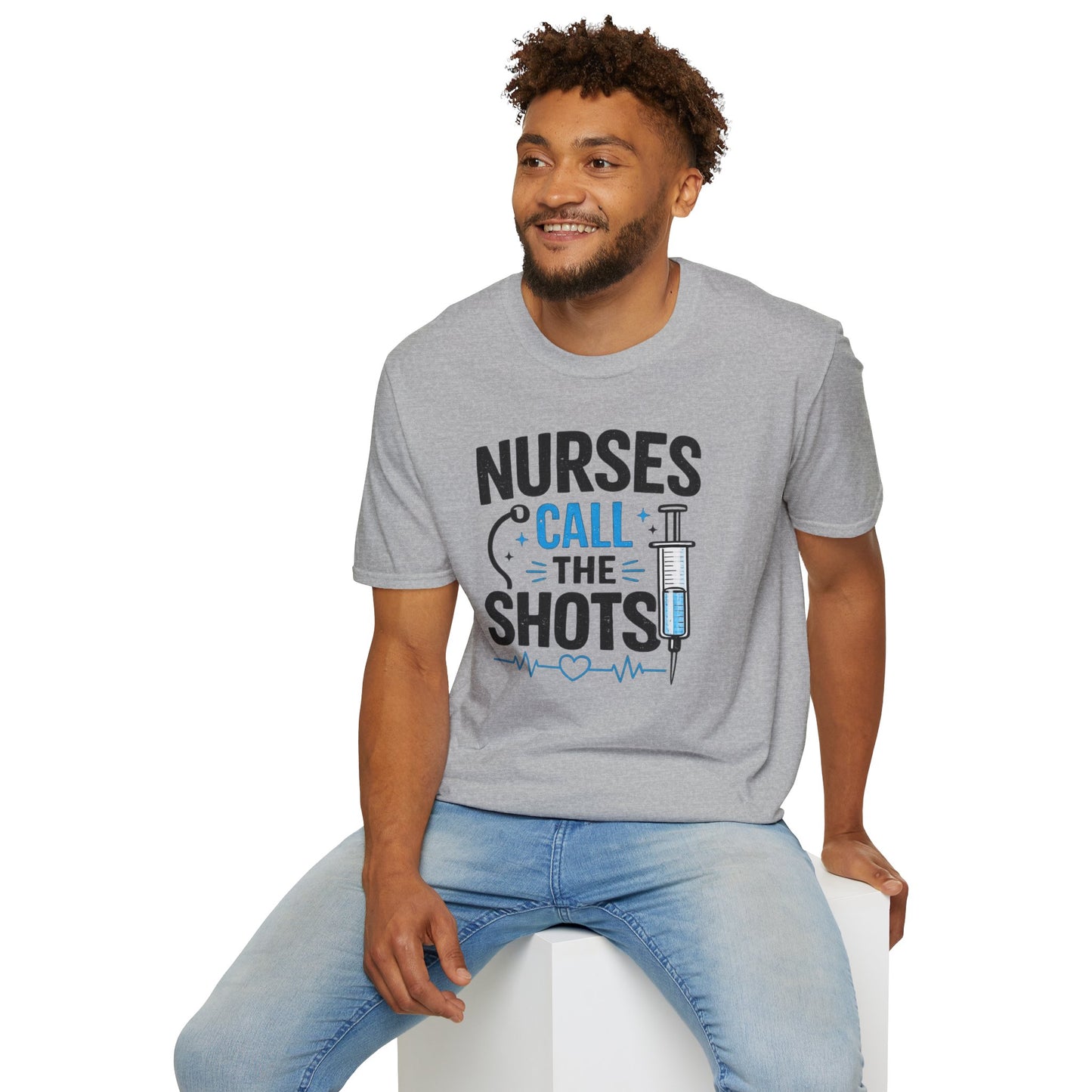 Nurses Call The Shots Shirt Funny Nurse Gift Medical Humor RN CNA Nursing Tee