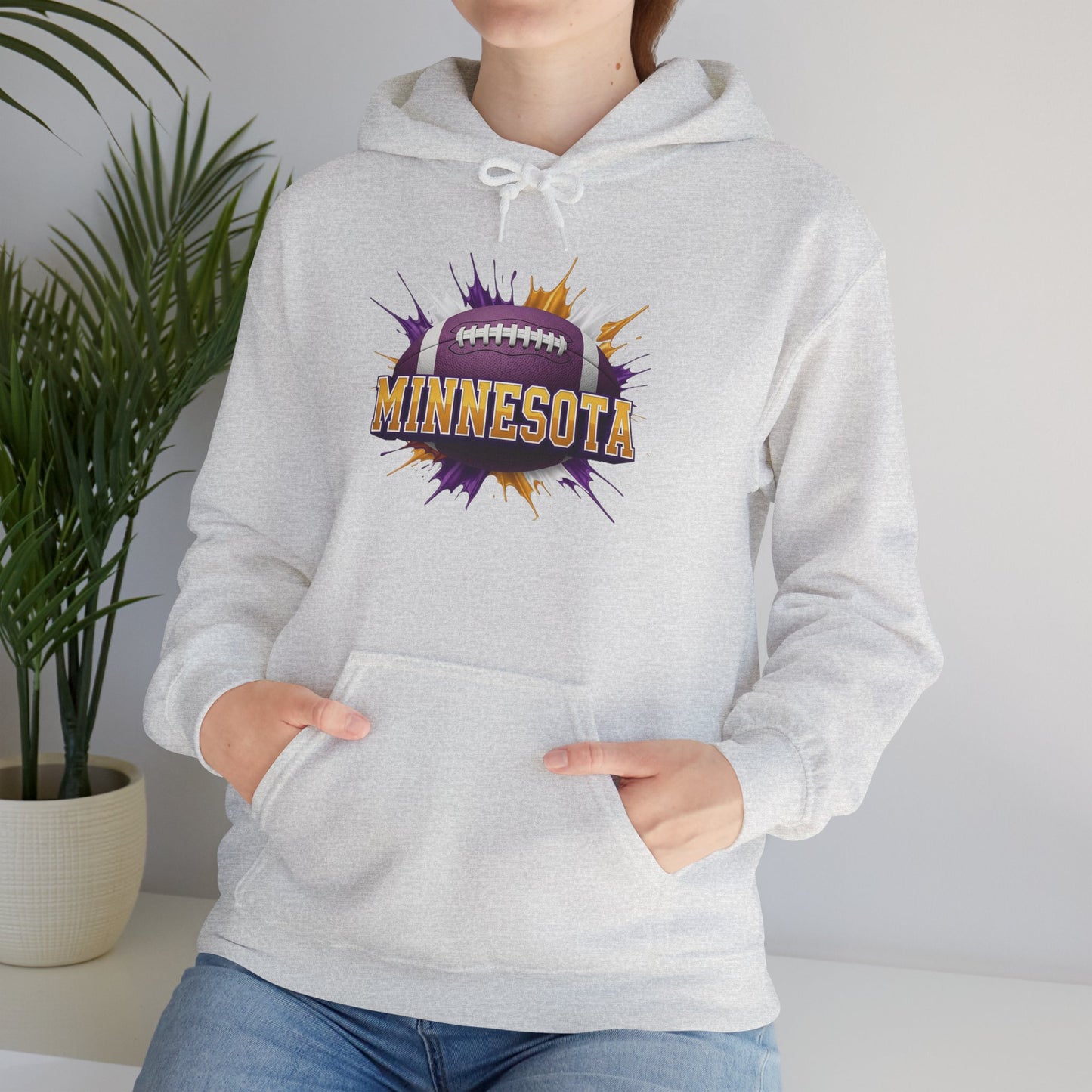 Minnesota Football Hoodie, Minnesota Team Hoodie, Football Gift for Minnesota Fans, Game Day Sports Fan Apparel, Football Fan Gift