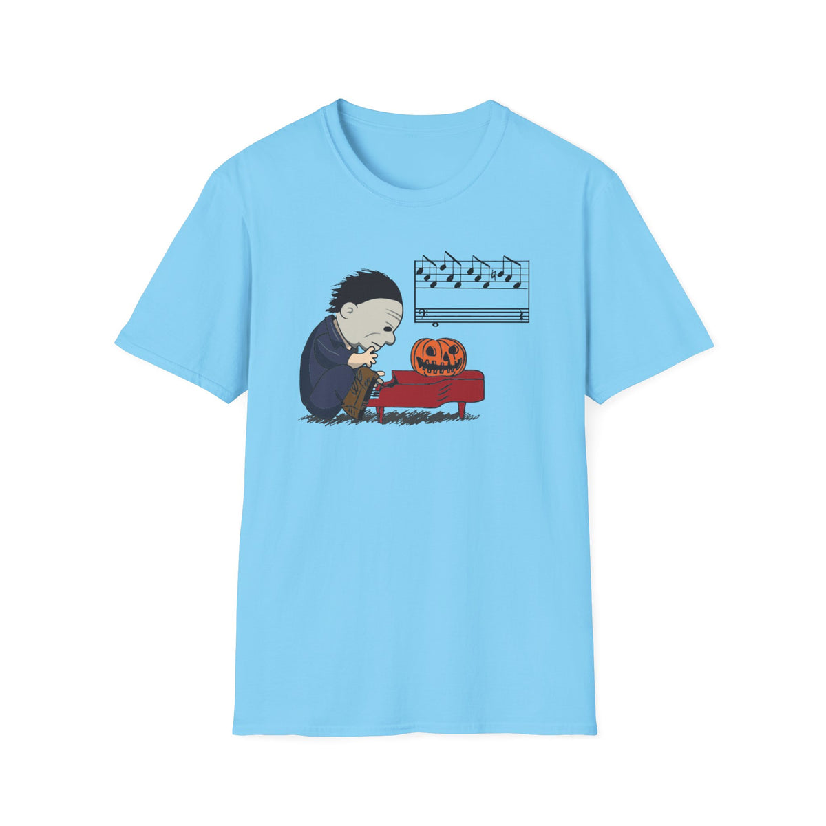 Michael Myers Charlie Brown Halloween T-Shirt, Halloween Shirt, Horror Movie Fan Gift, Horror Movie Characters, Charlie Brown Halloween Tee