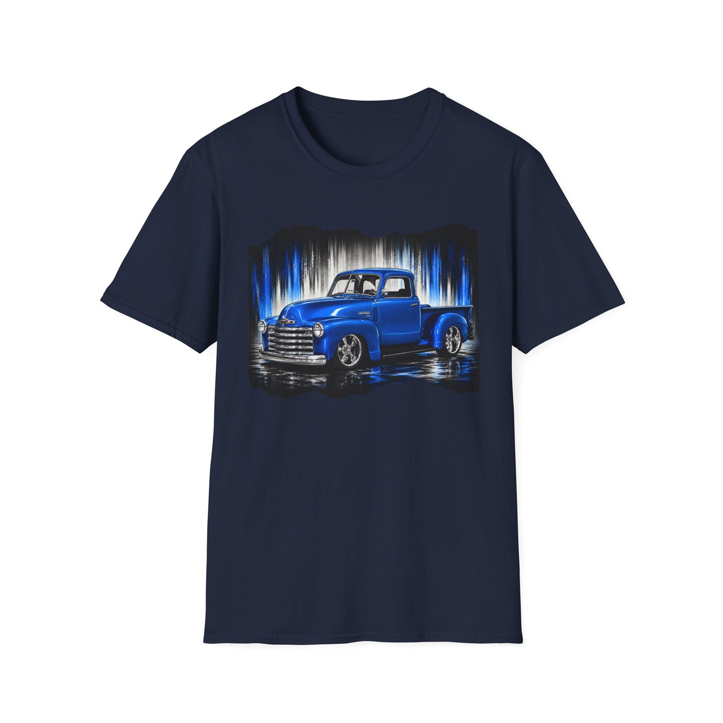 Vintage Truck Shirt, Blue Pickup Truck Tee, Classic Truck Graphic Shirt, Truck Enthusiast Gift, Retro Auto Unisex Tee