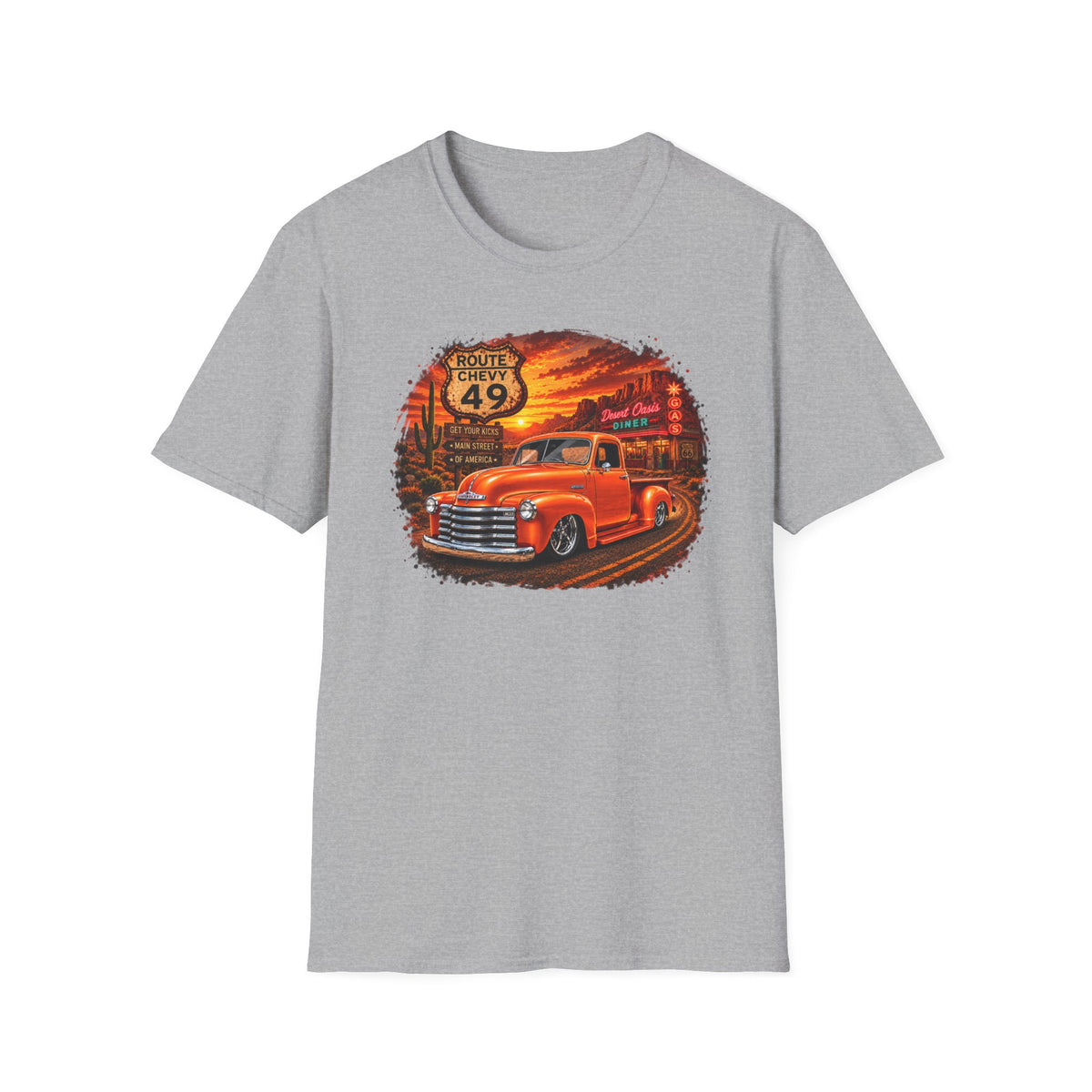 Classic Pickup Truck Shirt, Vintage Truck T-Shirt, Desert Highway Tee, Retro Car Lover Gift, Old School Truck Shirt