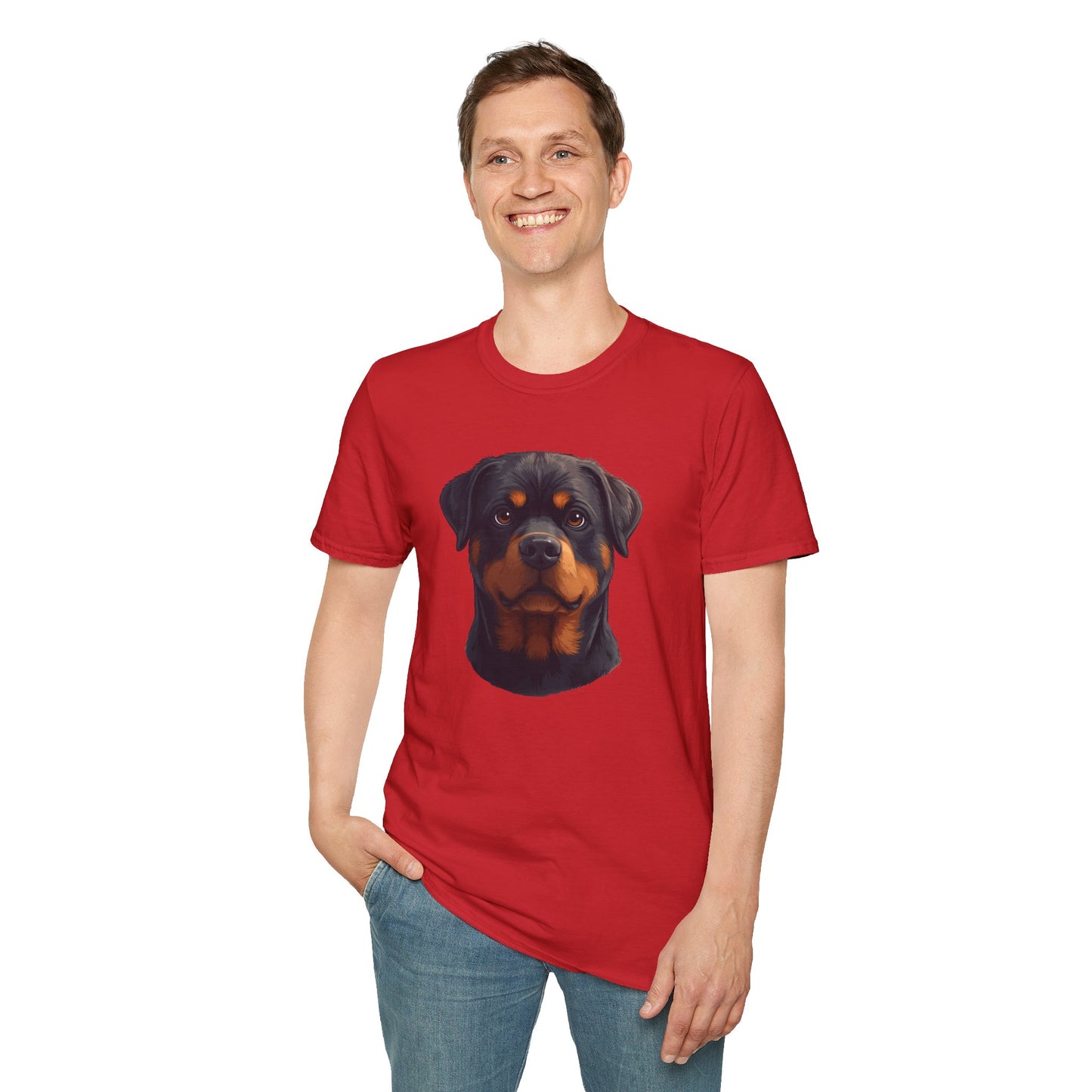 Rottweiler Dog Portrait Shirt – Rottweiler Dog Lover Gift, Cute Dog Mom Tee, Dog Dad Shirt, Pet Breed Apparel
