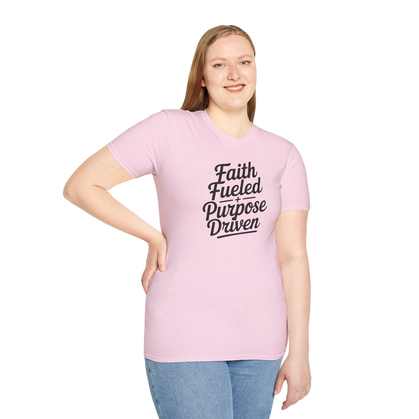 Faith Fueled Purpose Driven T-Shirt – Inspirational Christian Shirt, Motivational Faith Tee for Women & Men