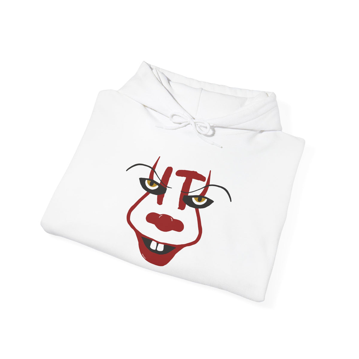 Pennywise IT Unisex Hoodie for Halloween, Scary Clown Pullover, Horror Movie Sweatshirt, Halloween Costume Hoodie, Creepy Clown Jumper