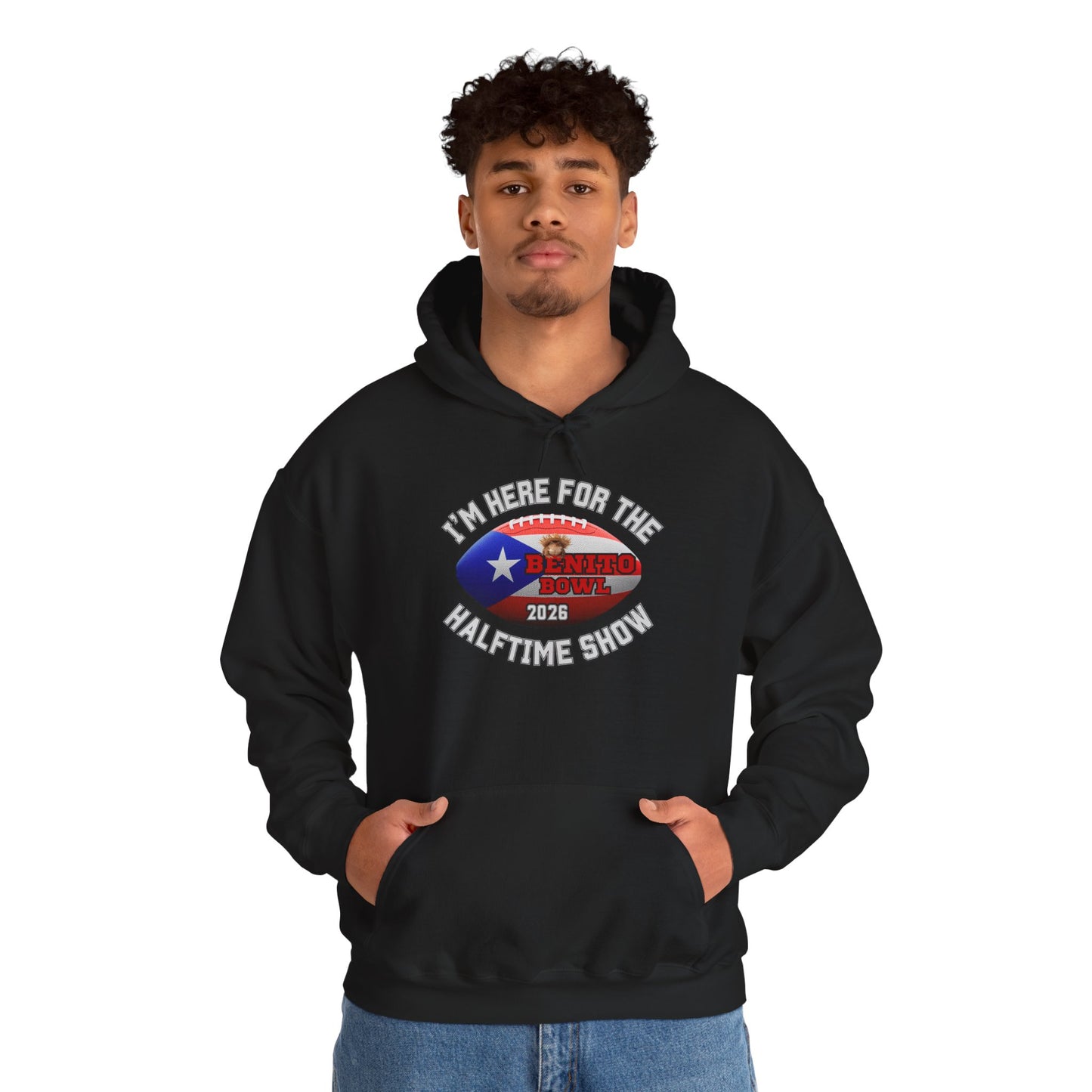 Benito Bowl Halftime Shirt 2026 Hoodie, Benito Bowl Hooded Sweatshirt, Football Fan Gift, Puerto Rico Heritage Hoodie, Boriqua Pride Gift