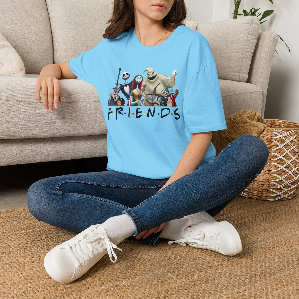 The Nightmare Before Christmas Skellington Family Friends T-Shirt, Scary Movie Tee, Halloween Shirt, Horror Movie Characters Gift