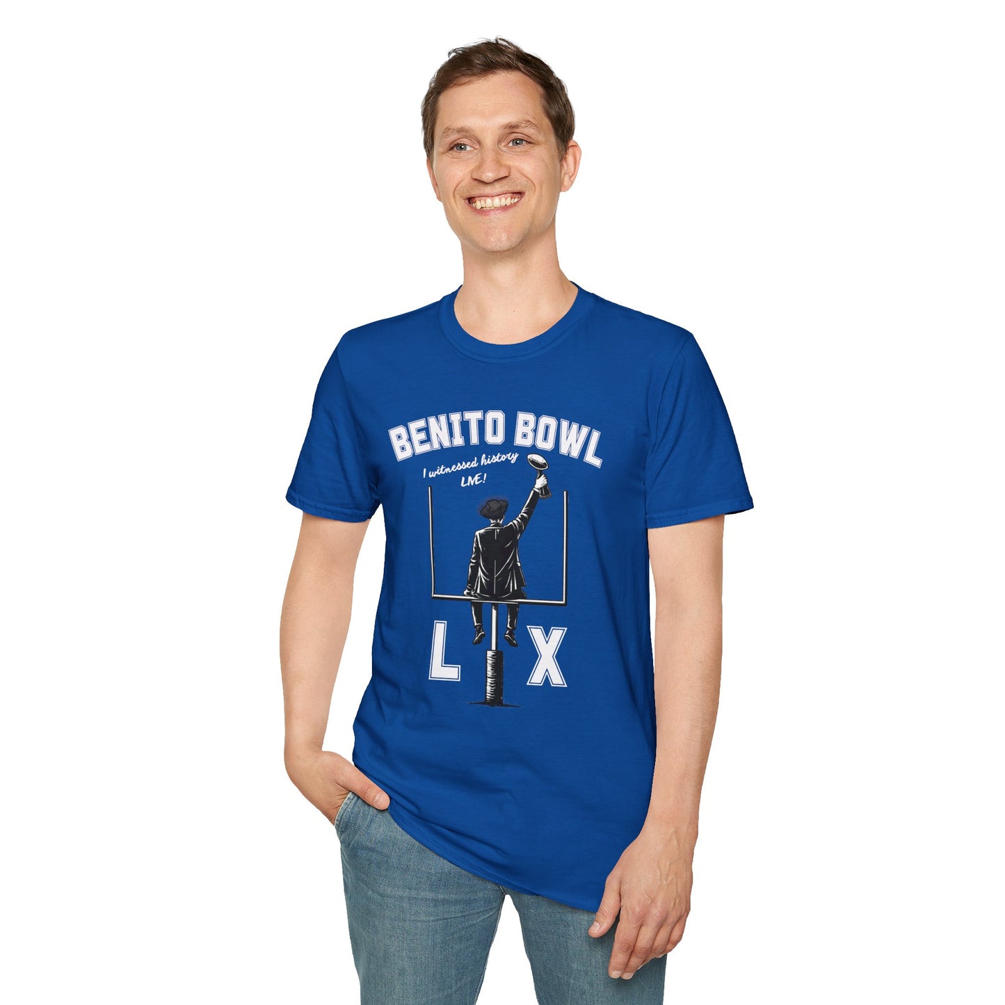 Benito Bowl LX Shirt – Witnessed History Live – Football Graphic Tee, Benito Bowl Shirt, Football Fan Gift, Puerto Rico Heritage Tee, Boricua Pride Gift