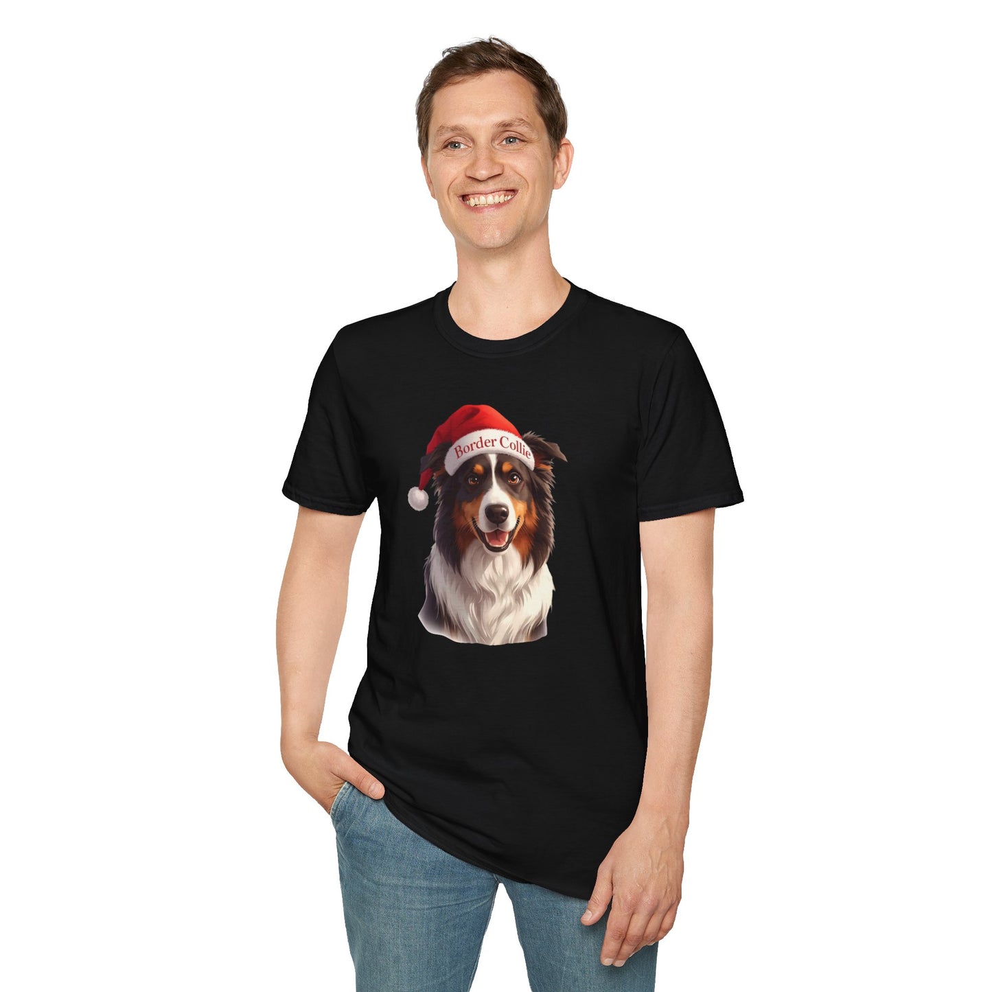 Border Collie Dog Portrait Shirt – Border Collie Dog Lover Gift, Cute Dog Mom Tee, Dog Dad Shirt, Pet Breed Apparel