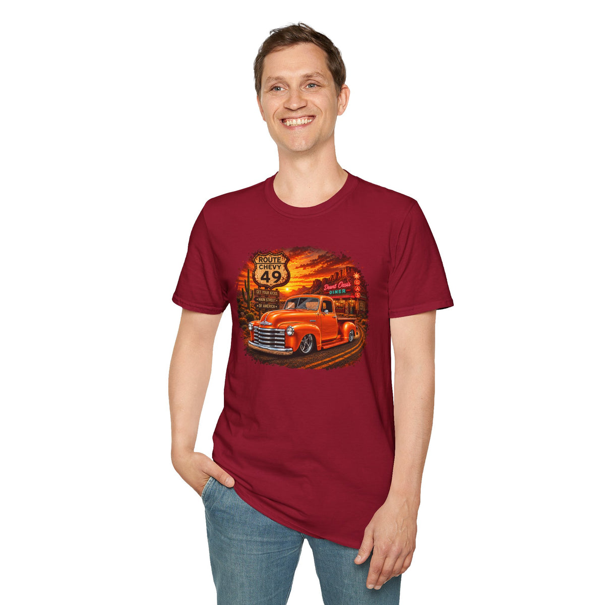 Classic Pickup Truck Shirt, Vintage Truck T-Shirt, Desert Highway Tee, Retro Car Lover Gift, Old School Truck Shirt
