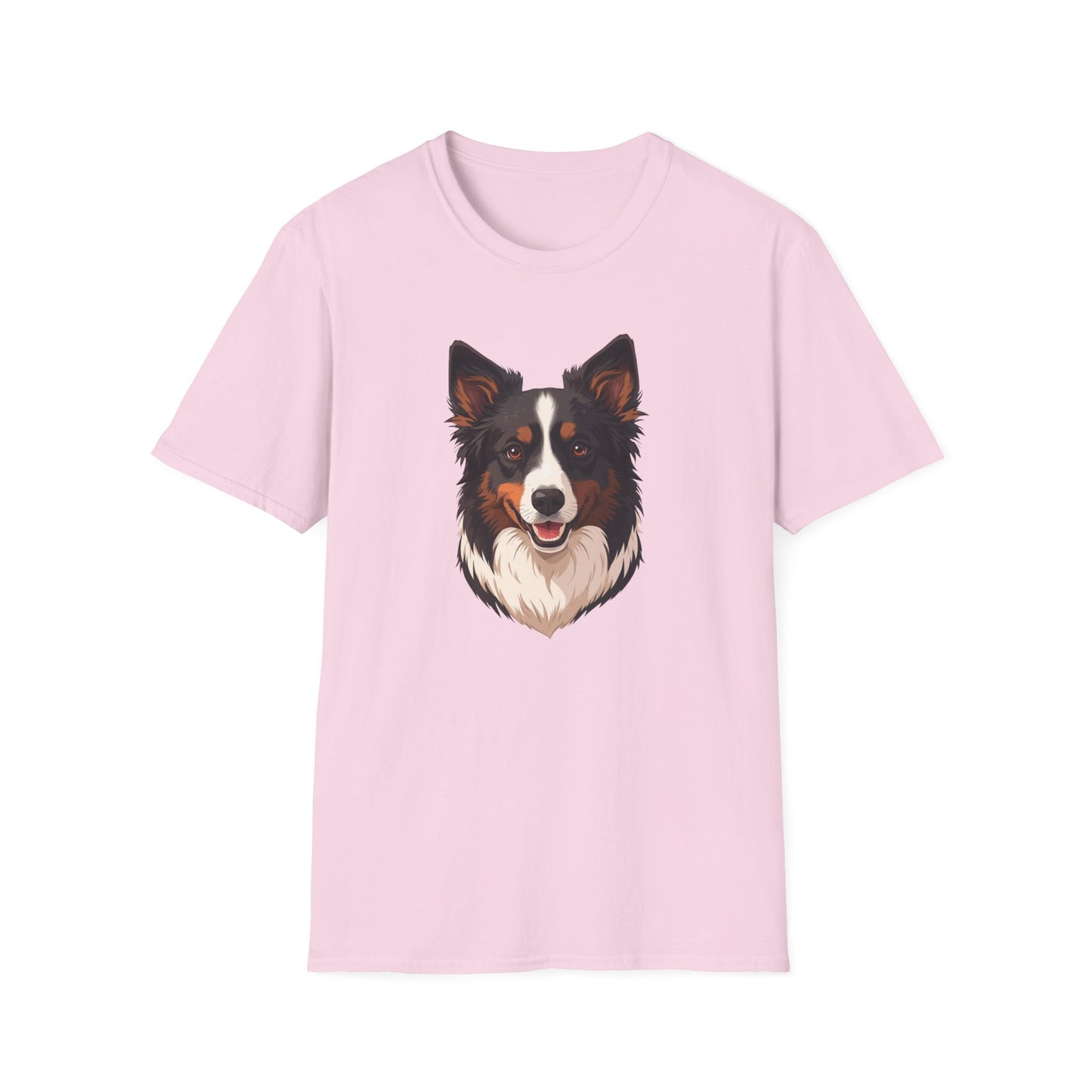 Border Collie Dog Portrait Shirt – Border Collie Dog Lover Gift, Cute Dog Mom Tee, Dog Dad Shirt, Pet Breed Apparel