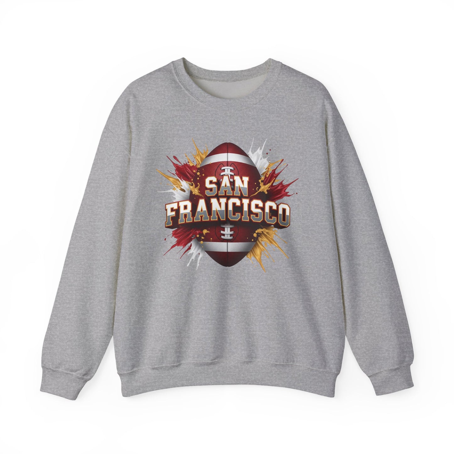 San Francisco Football Sweatshirt, San Francisco Team Sweatshirt, Football Gift for San Fran Fans, Game Day Fan Apparel, Football Fan Gift